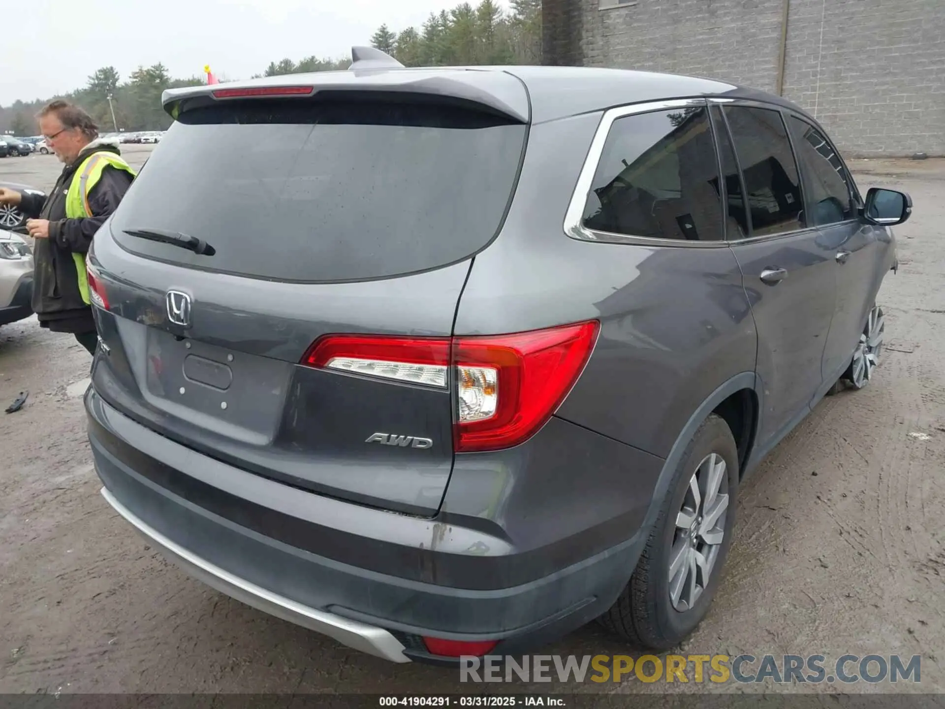 4 fotografías del automóvil dañado 5FNYF6H59LB047246 HONDA PILOT 2020