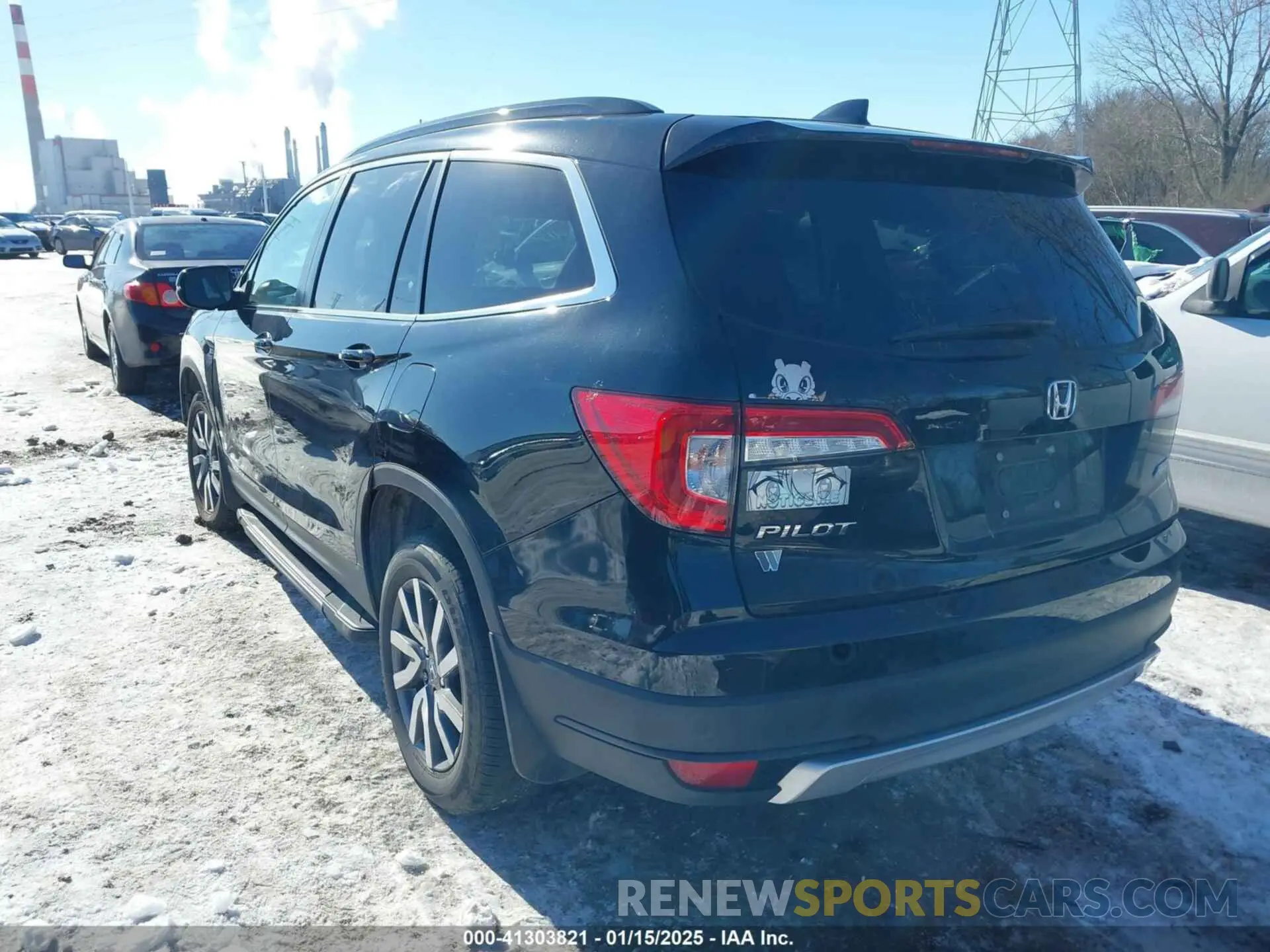 3 fotografías del automóvil dañado 5FNYF6H59LB051071 HONDA PILOT 2020