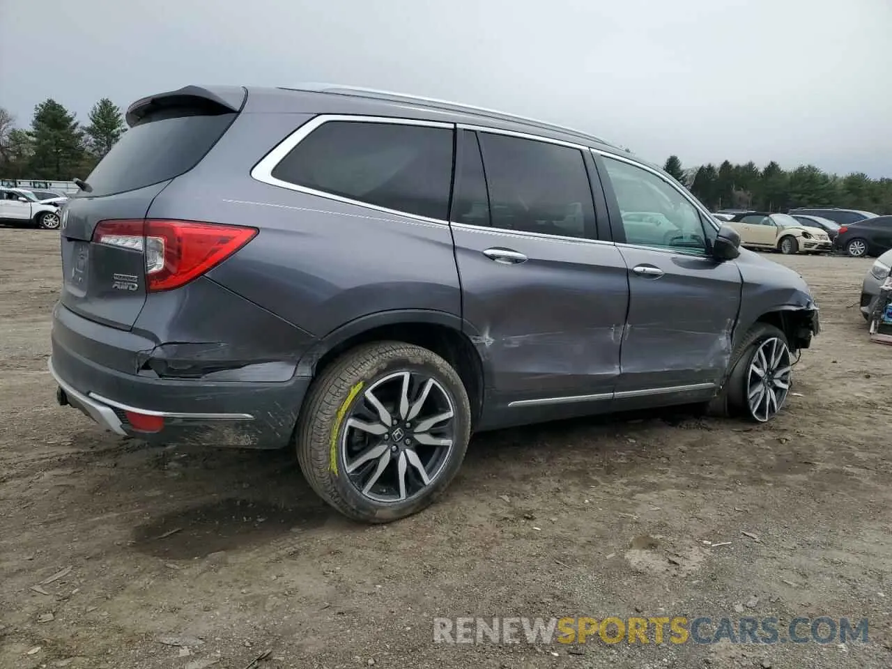 3 fotografías del automóvil dañado 5FNYF6H69LB005829 HONDA PILOT 2020