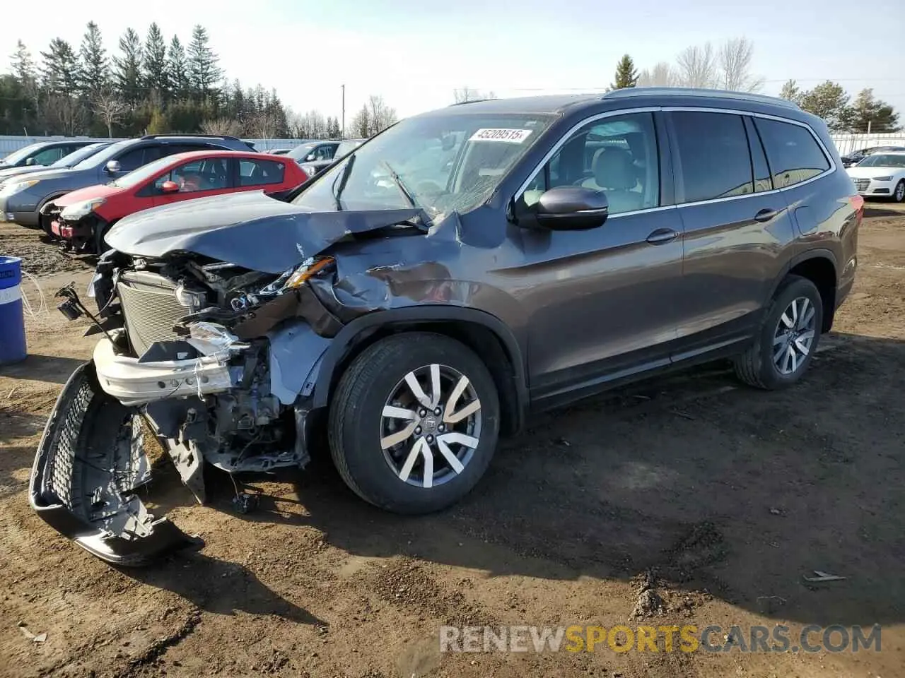 1 fotografías del automóvil dañado 5FNYF6H77LB500197 HONDA PILOT 2020