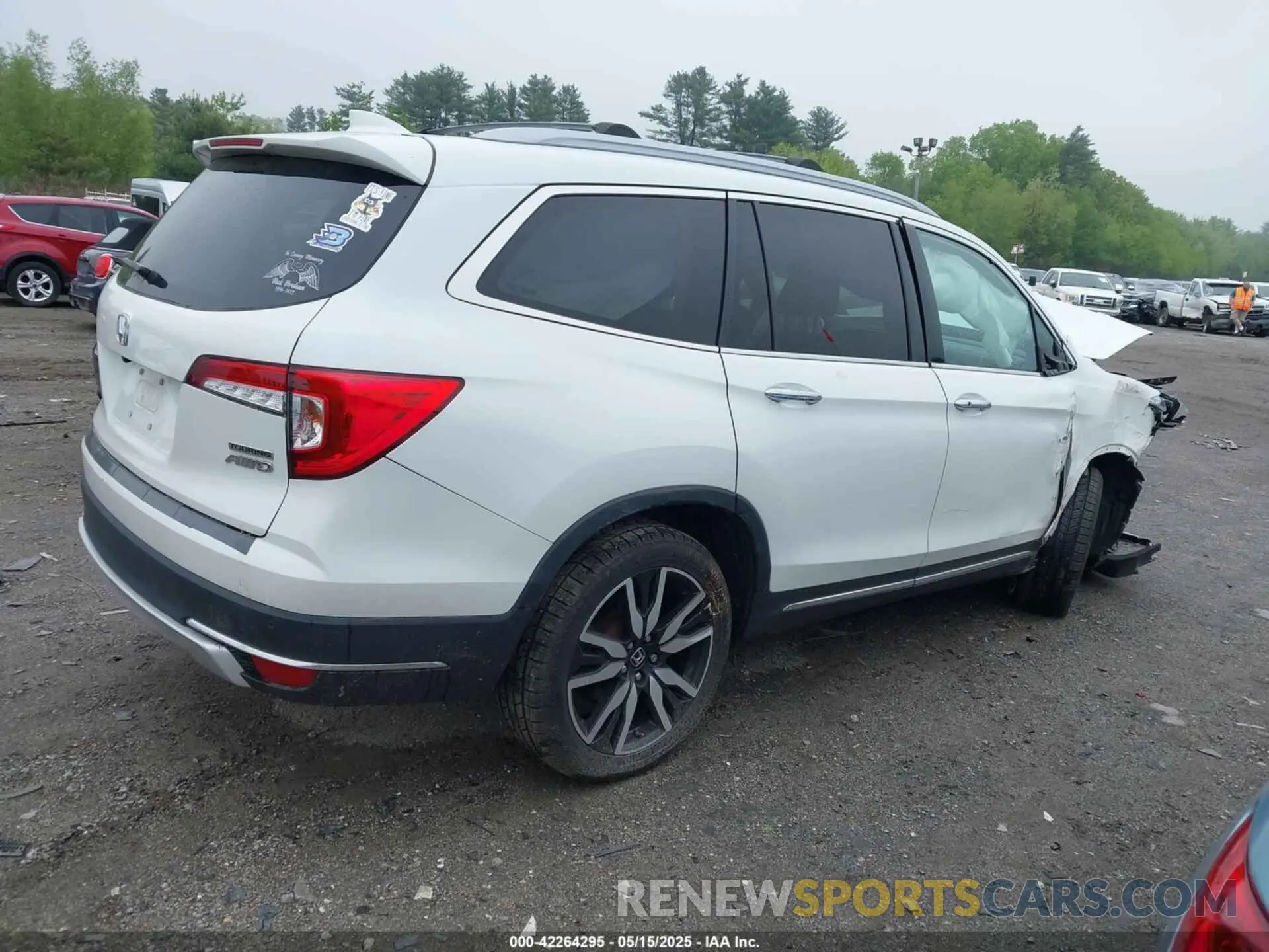 13 fotografías del automóvil dañado 5FNYF6H91LB006144 HONDA PILOT 2020
