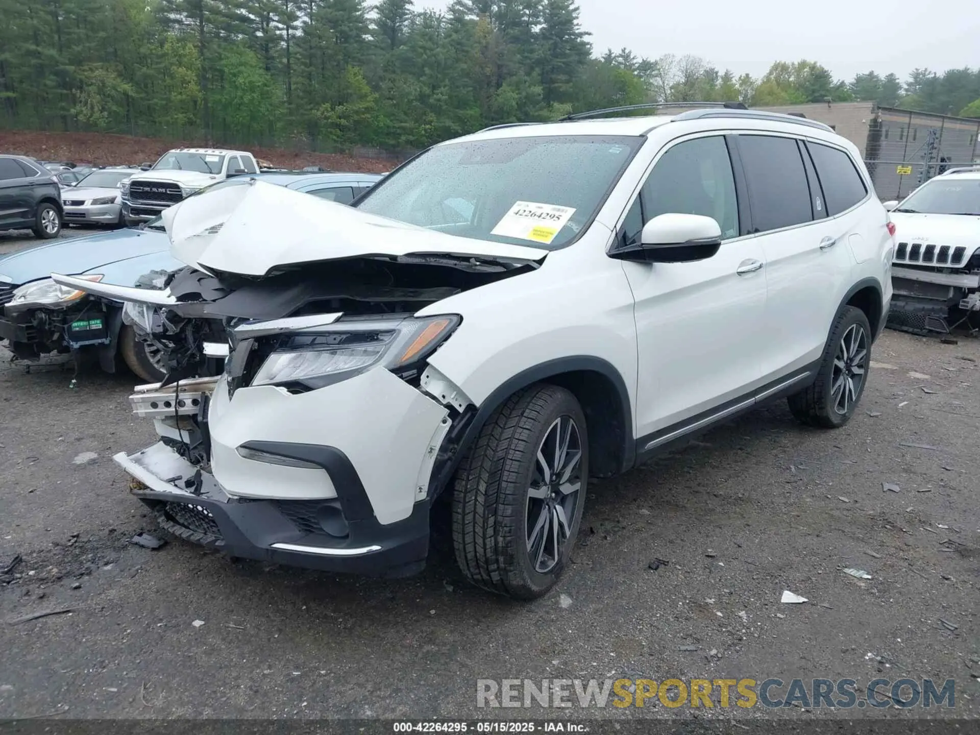 2 fotografías del automóvil dañado 5FNYF6H91LB006144 HONDA PILOT 2020