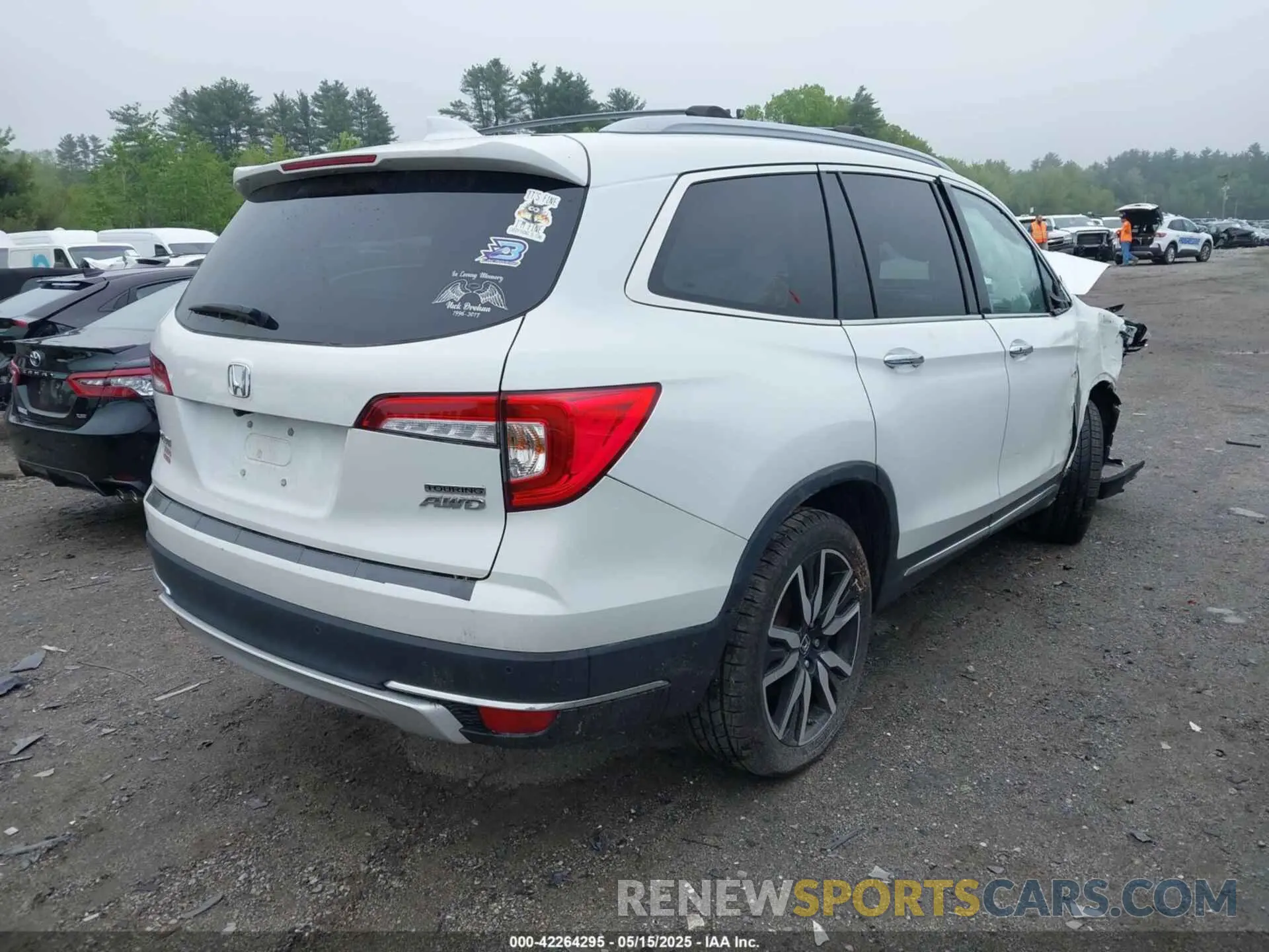 4 fotografías del automóvil dañado 5FNYF6H91LB006144 HONDA PILOT 2020