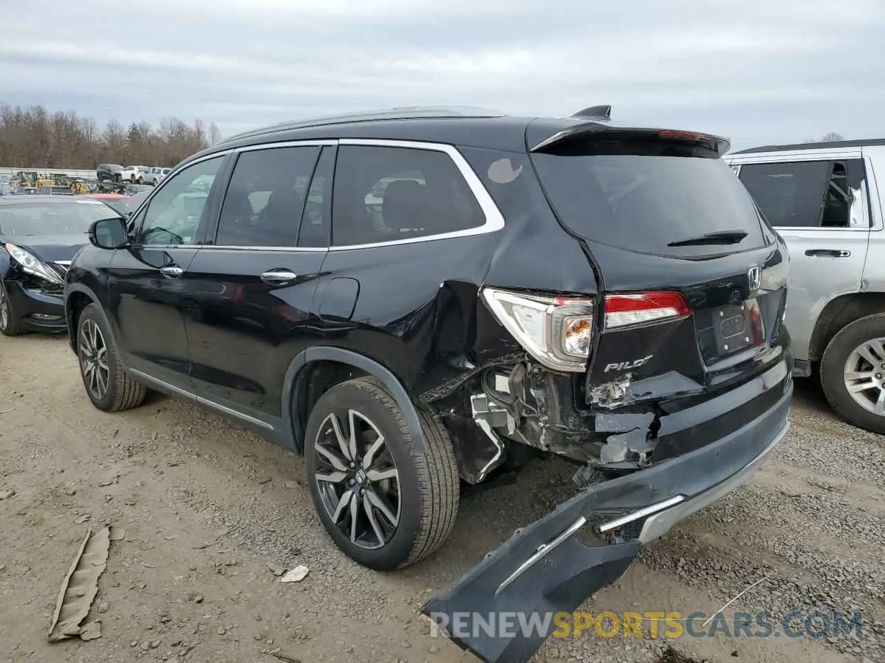 2 fotografías del automóvil dañado 5FNYF6H99LB043071 HONDA PILOT 2020