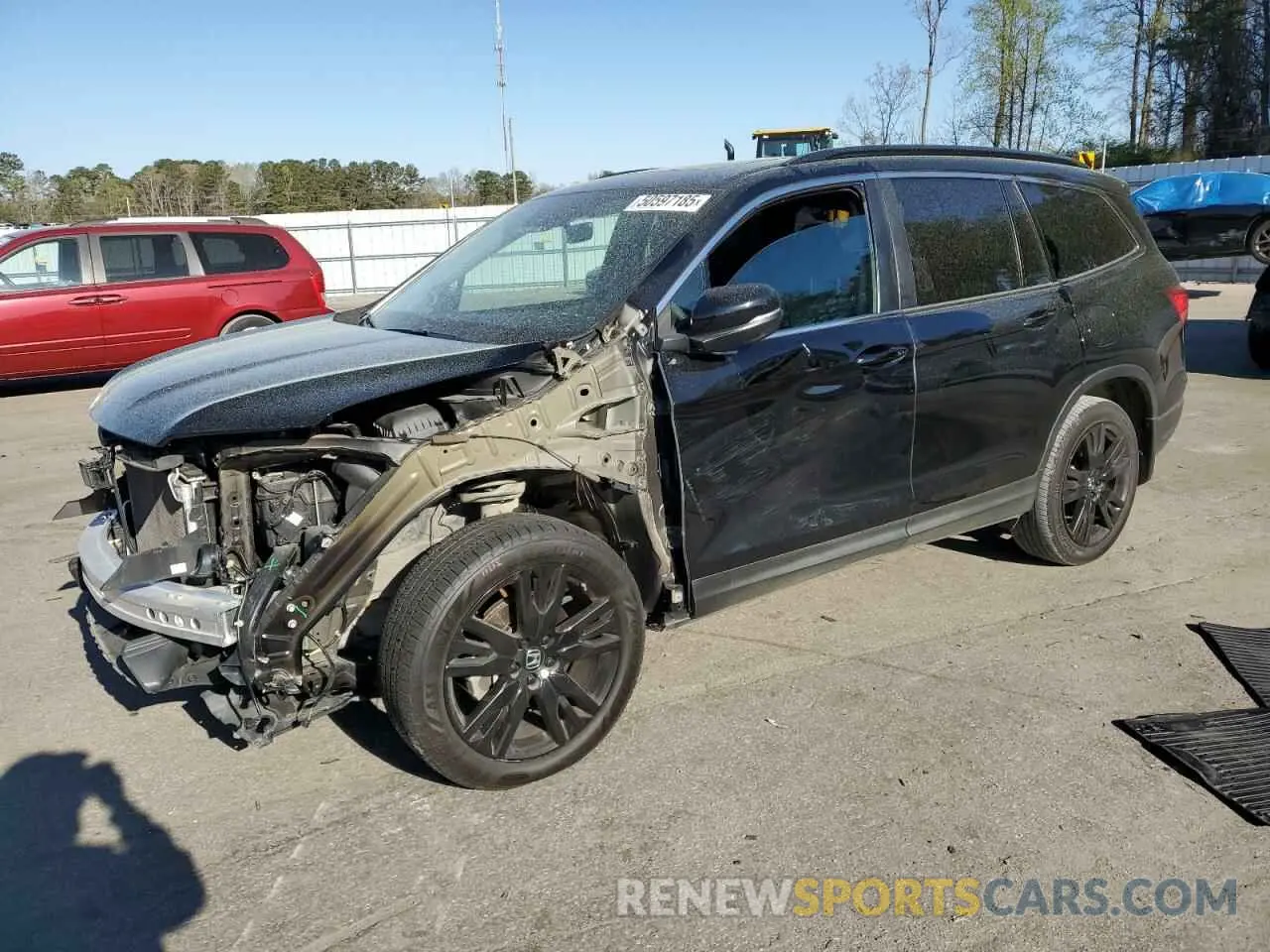 1 fotografías del automóvil dañado 5FNYF5H20MB025749 HONDA PILOT 2021