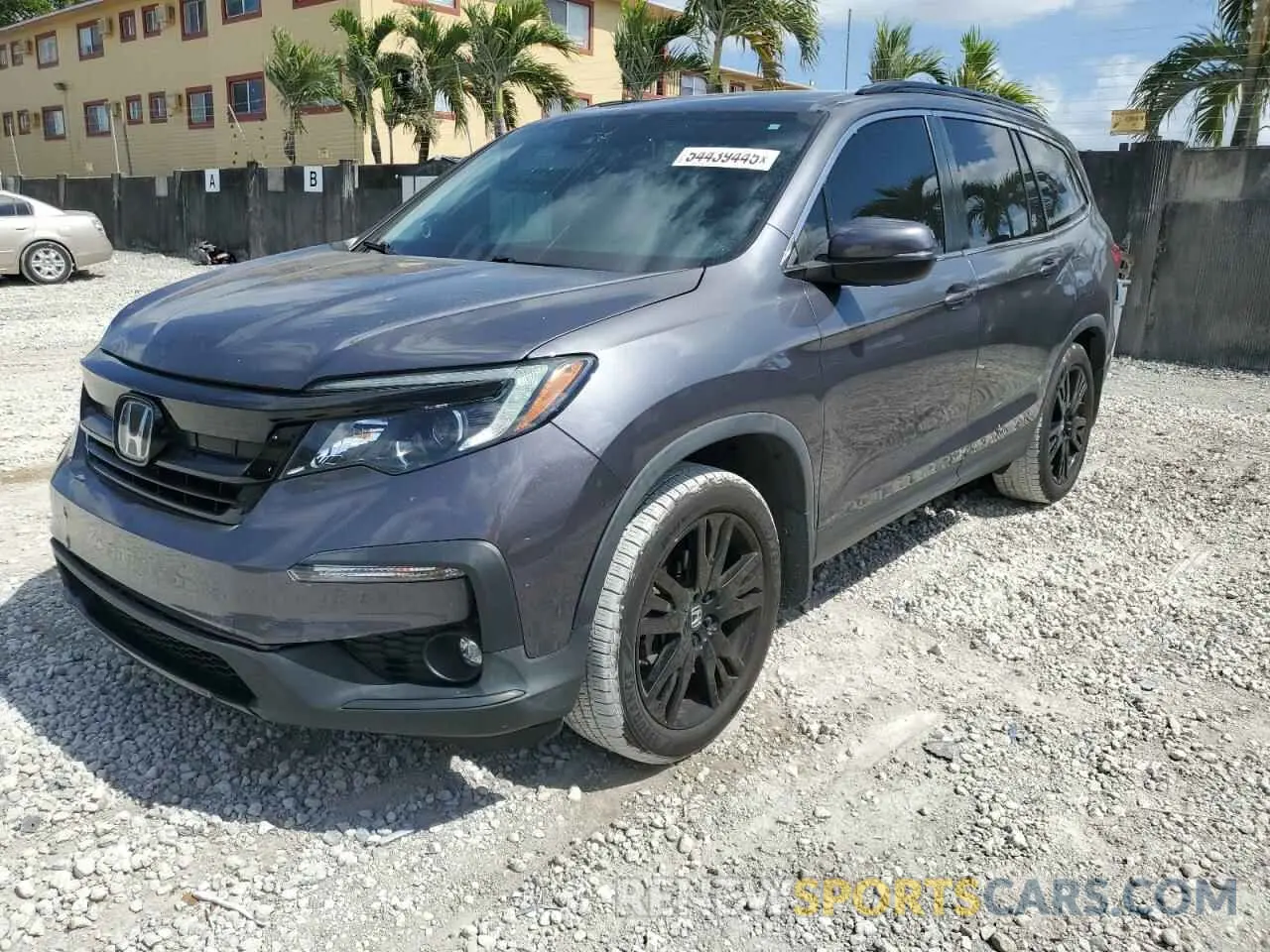 1 fotografías del automóvil dañado 5FNYF5H21MB037702 HONDA PILOT 2021