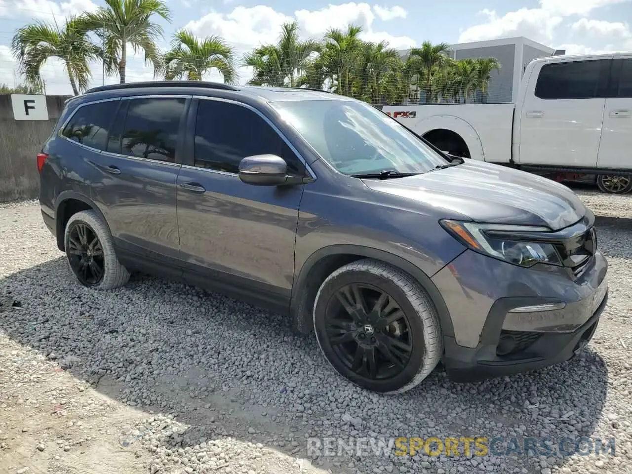 4 fotografías del automóvil dañado 5FNYF5H21MB037702 HONDA PILOT 2021