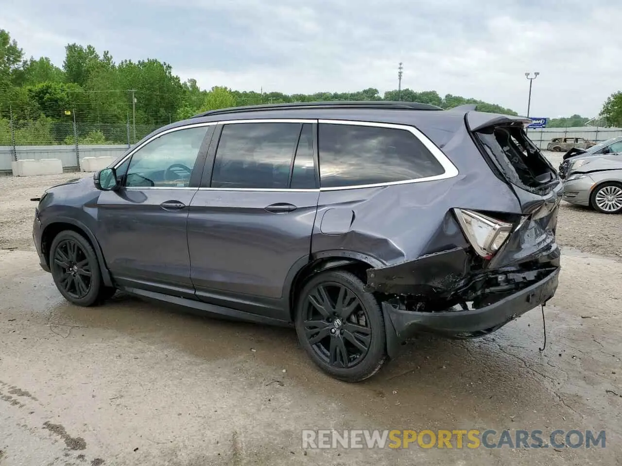 2 fotografías del automóvil dañado 5FNYF5H25MB023088 HONDA PILOT 2021