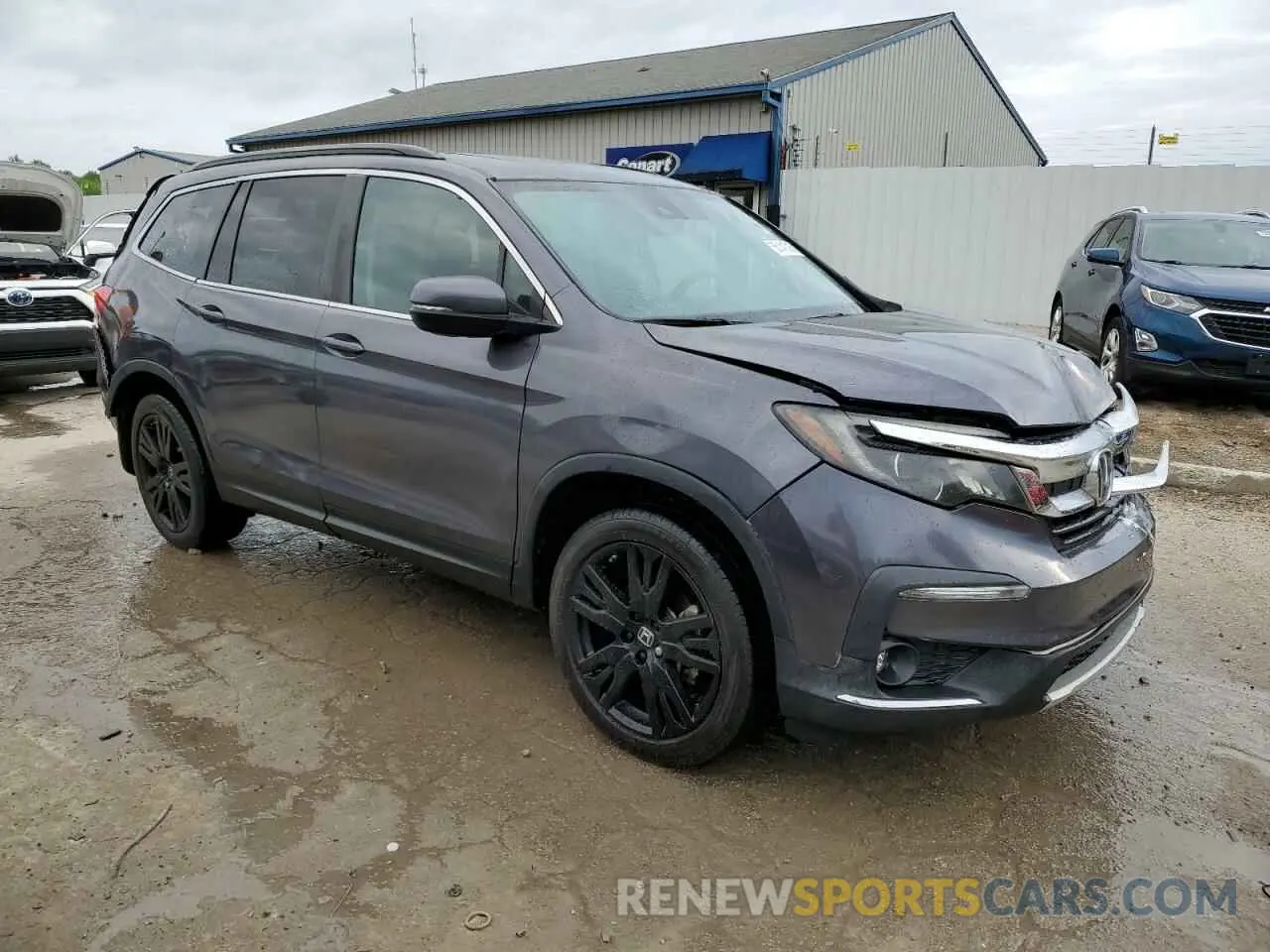 4 fotografías del automóvil dañado 5FNYF5H25MB023088 HONDA PILOT 2021