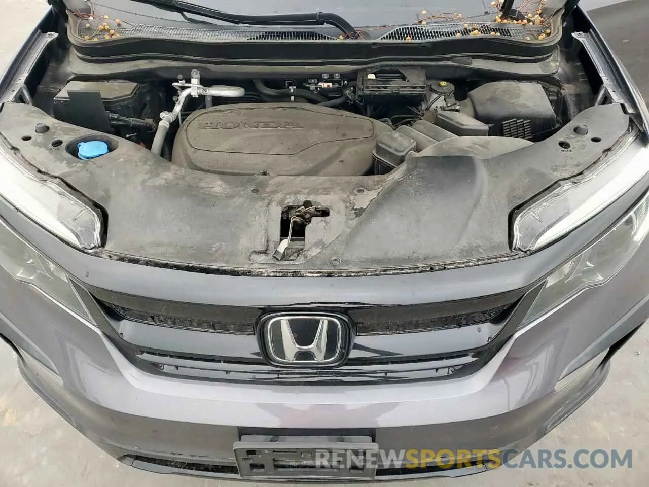 12 fotografías del automóvil dañado 5FNYF5H25MB047648 HONDA PILOT 2021