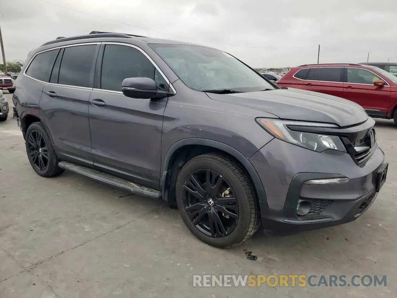 4 fotografías del automóvil dañado 5FNYF5H25MB047648 HONDA PILOT 2021