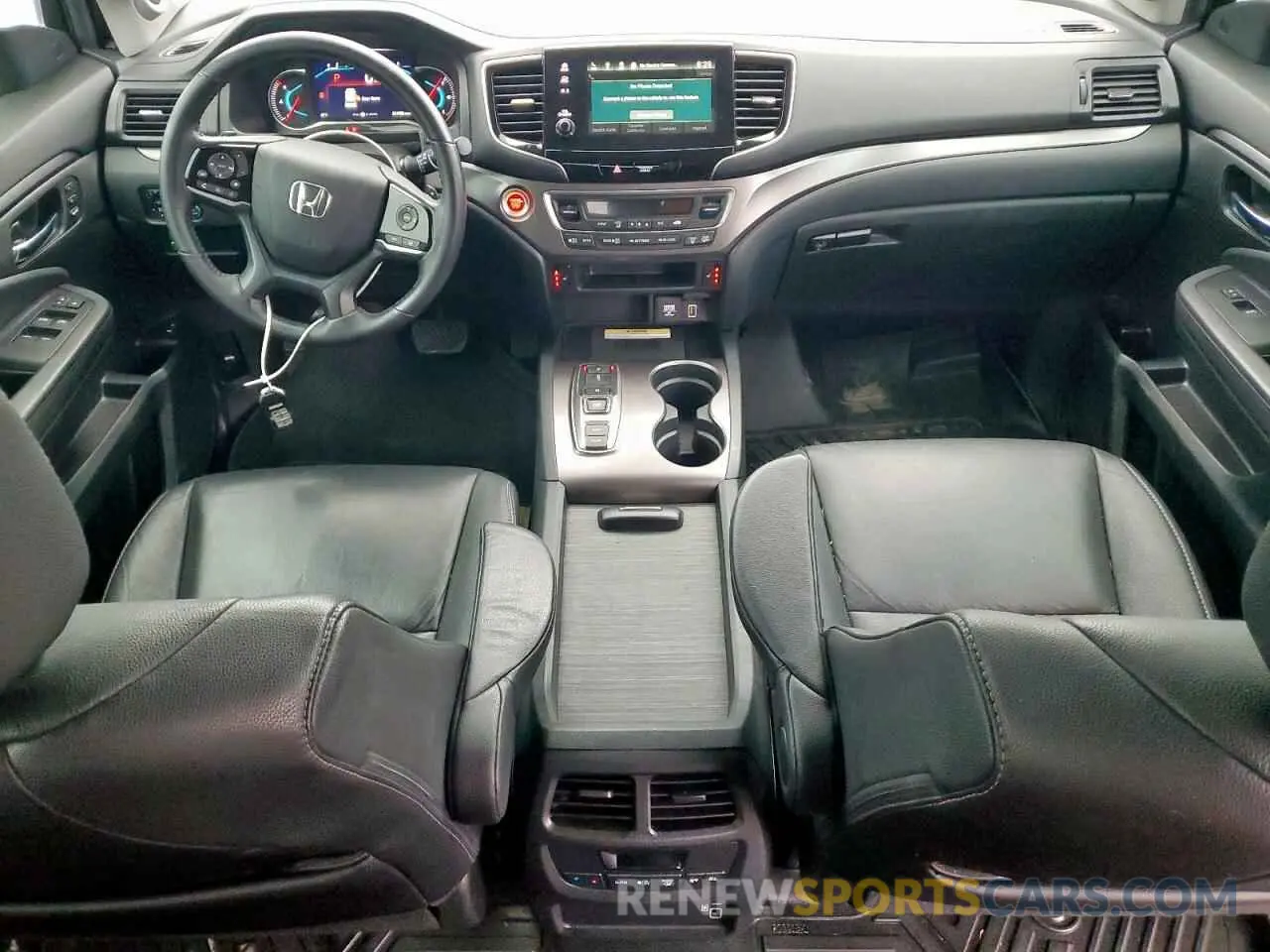 8 fotografías del automóvil dañado 5FNYF5H25MB047648 HONDA PILOT 2021