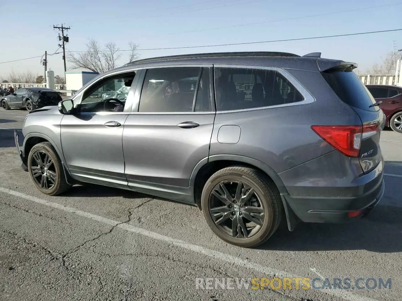 2 fotografías del automóvil dañado 5FNYF5H26MB032236 HONDA PILOT 2021