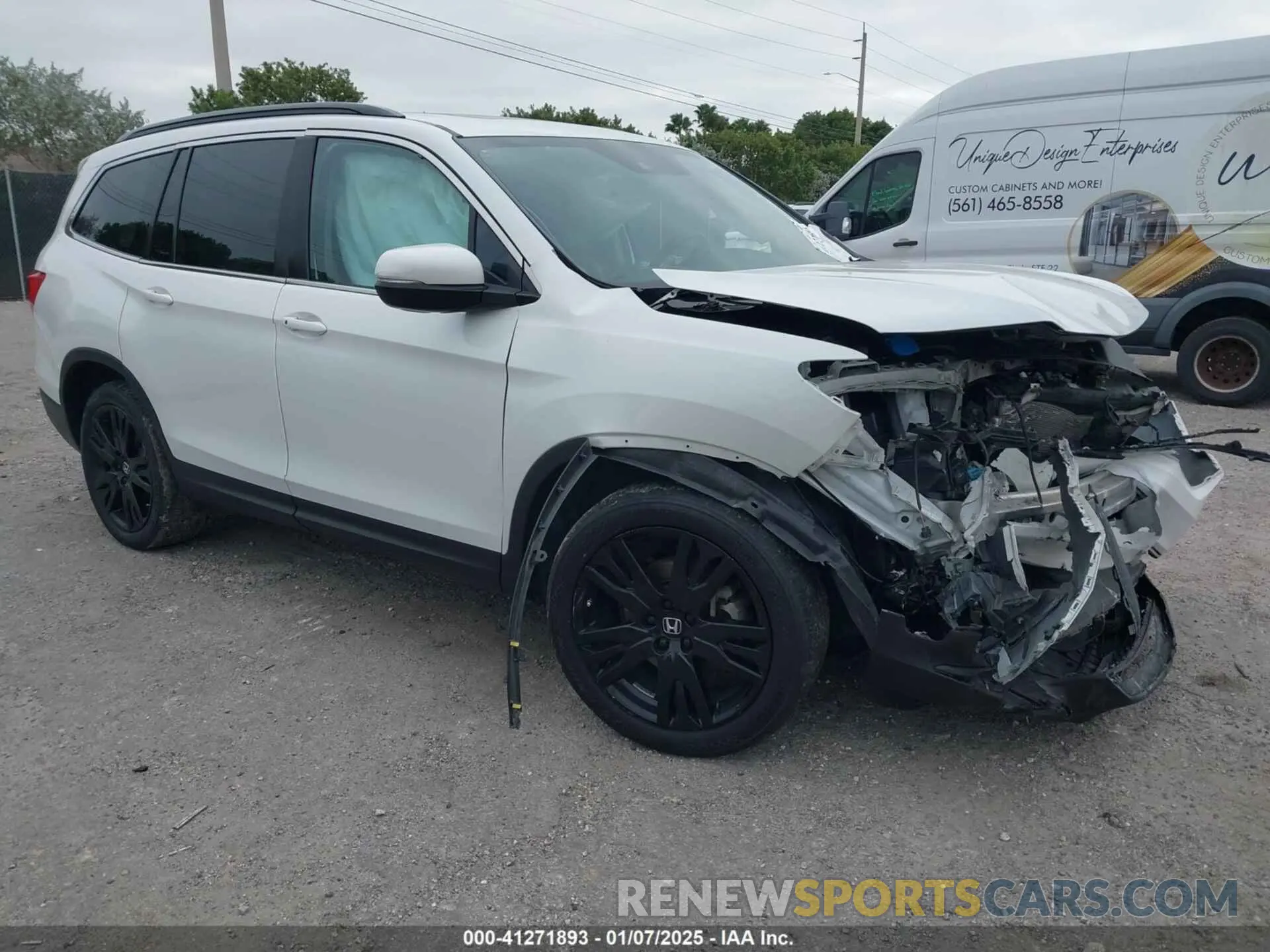 1 fotografías del automóvil dañado 5FNYF5H26MB037212 HONDA PILOT 2021