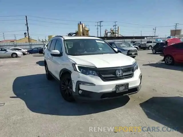 12 fotografías del automóvil dañado 5FNYF5H27MB035842 HONDA PILOT 2021