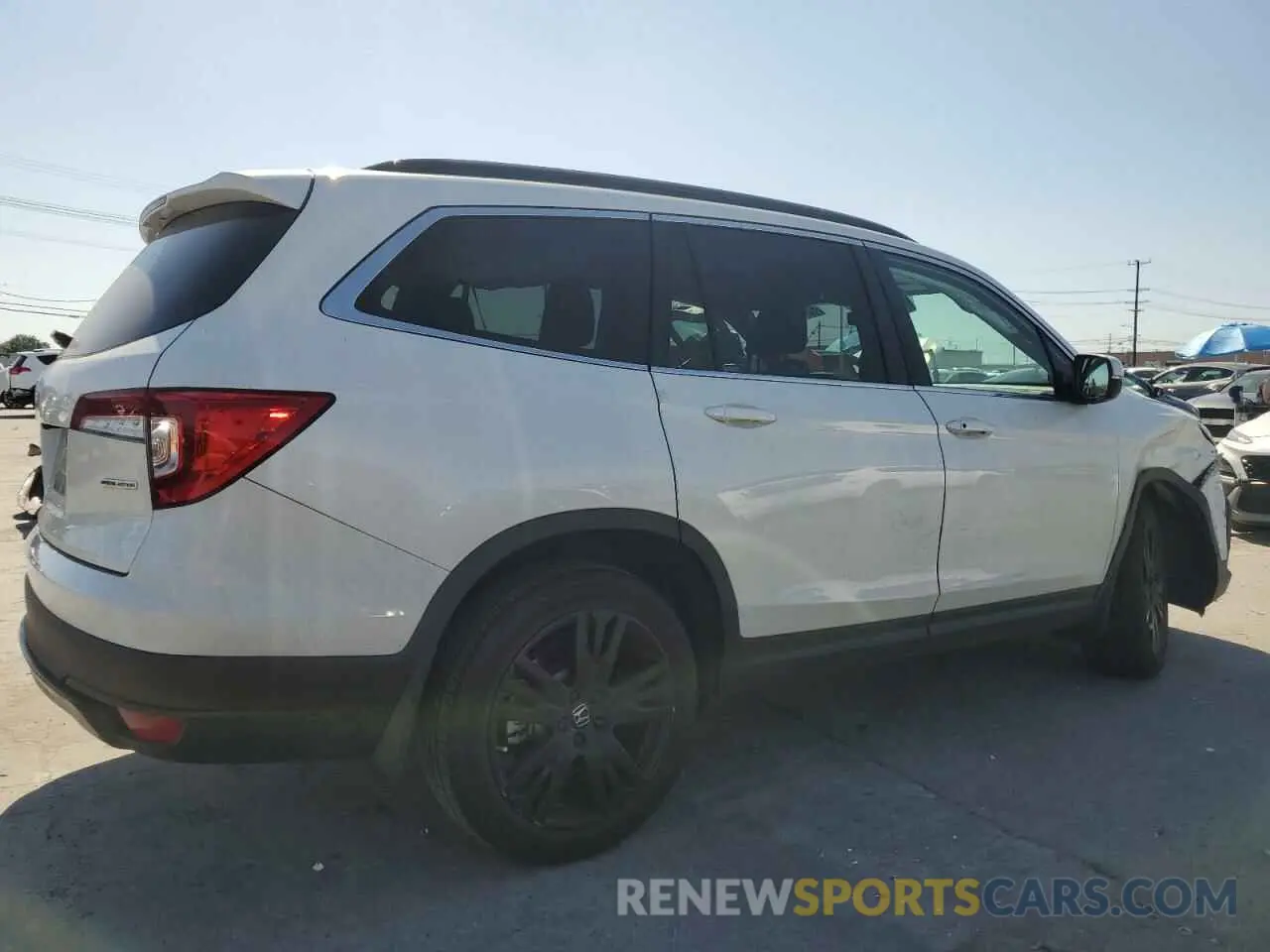 3 fotografías del automóvil dañado 5FNYF5H27MB035842 HONDA PILOT 2021