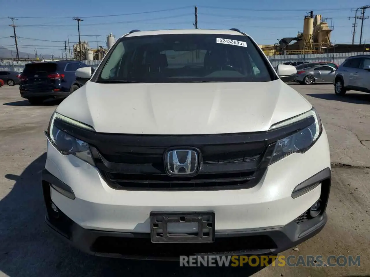 5 fotografías del automóvil dañado 5FNYF5H27MB035842 HONDA PILOT 2021