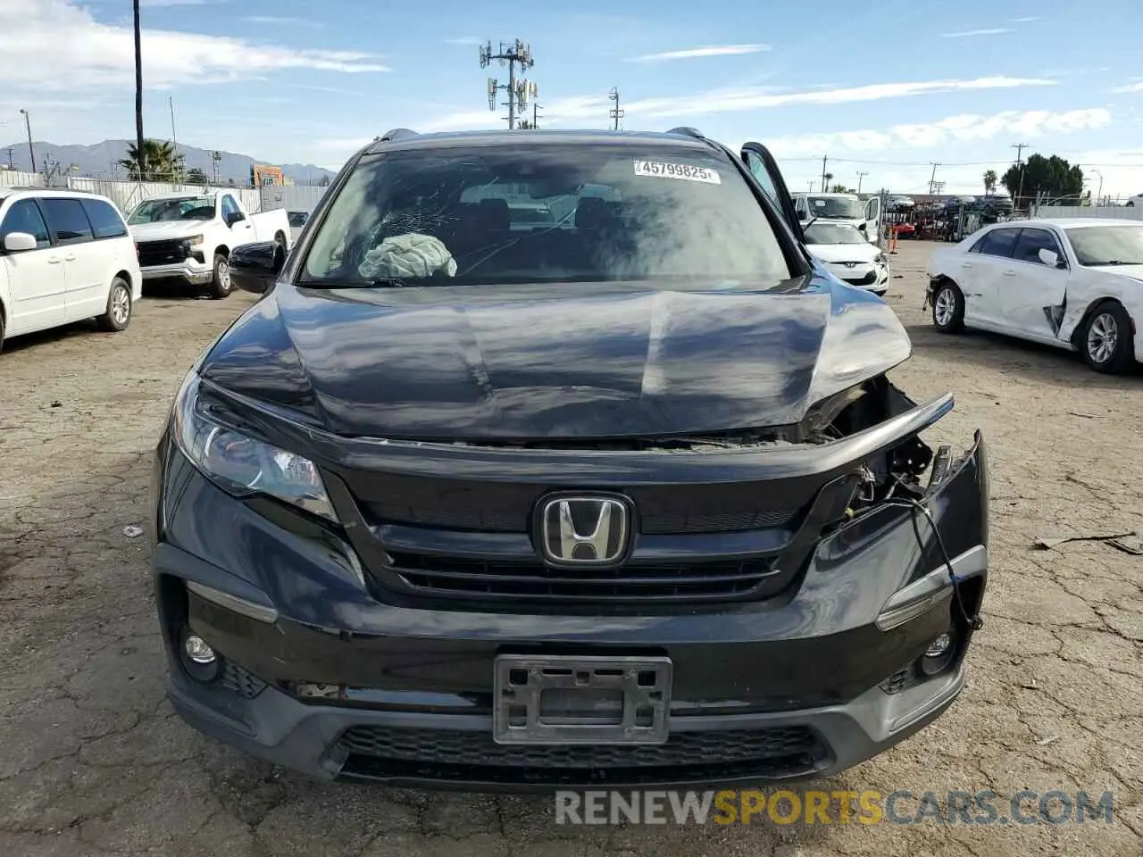 5 fotografías del automóvil dañado 5FNYF5H28MB019620 HONDA PILOT 2021