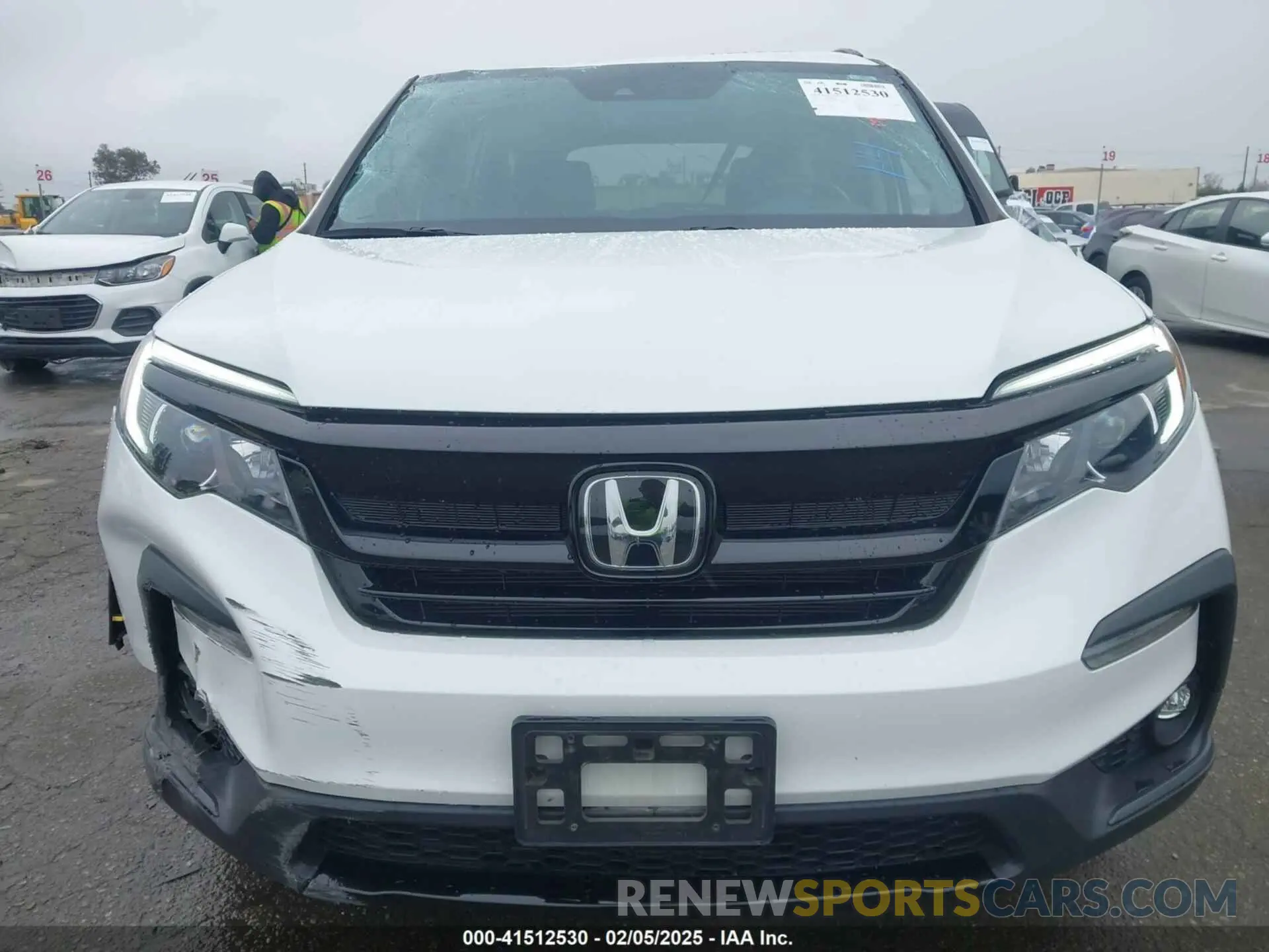 12 fotografías del automóvil dañado 5FNYF5H28MB040600 HONDA PILOT 2021