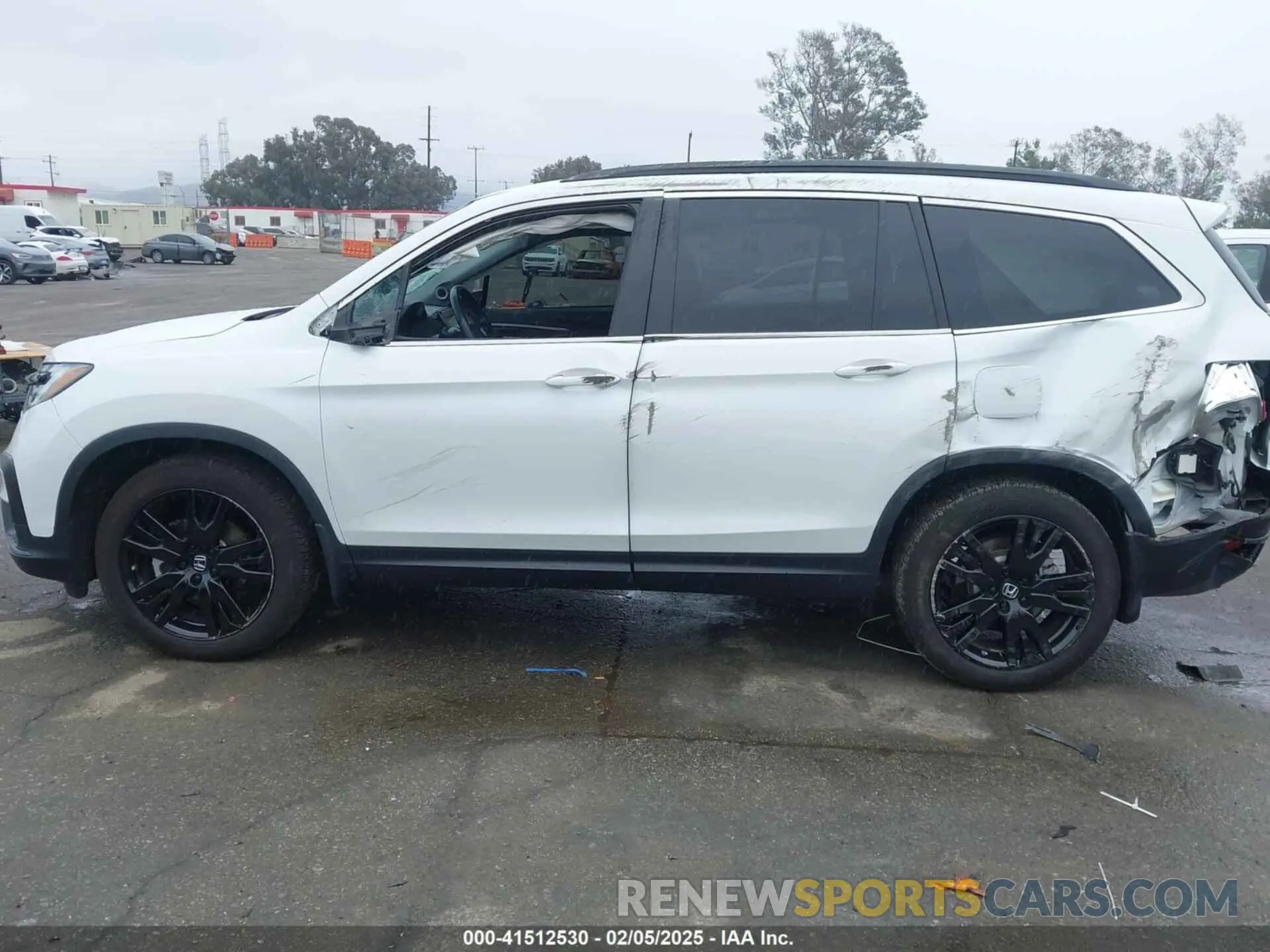 14 fotografías del automóvil dañado 5FNYF5H28MB040600 HONDA PILOT 2021