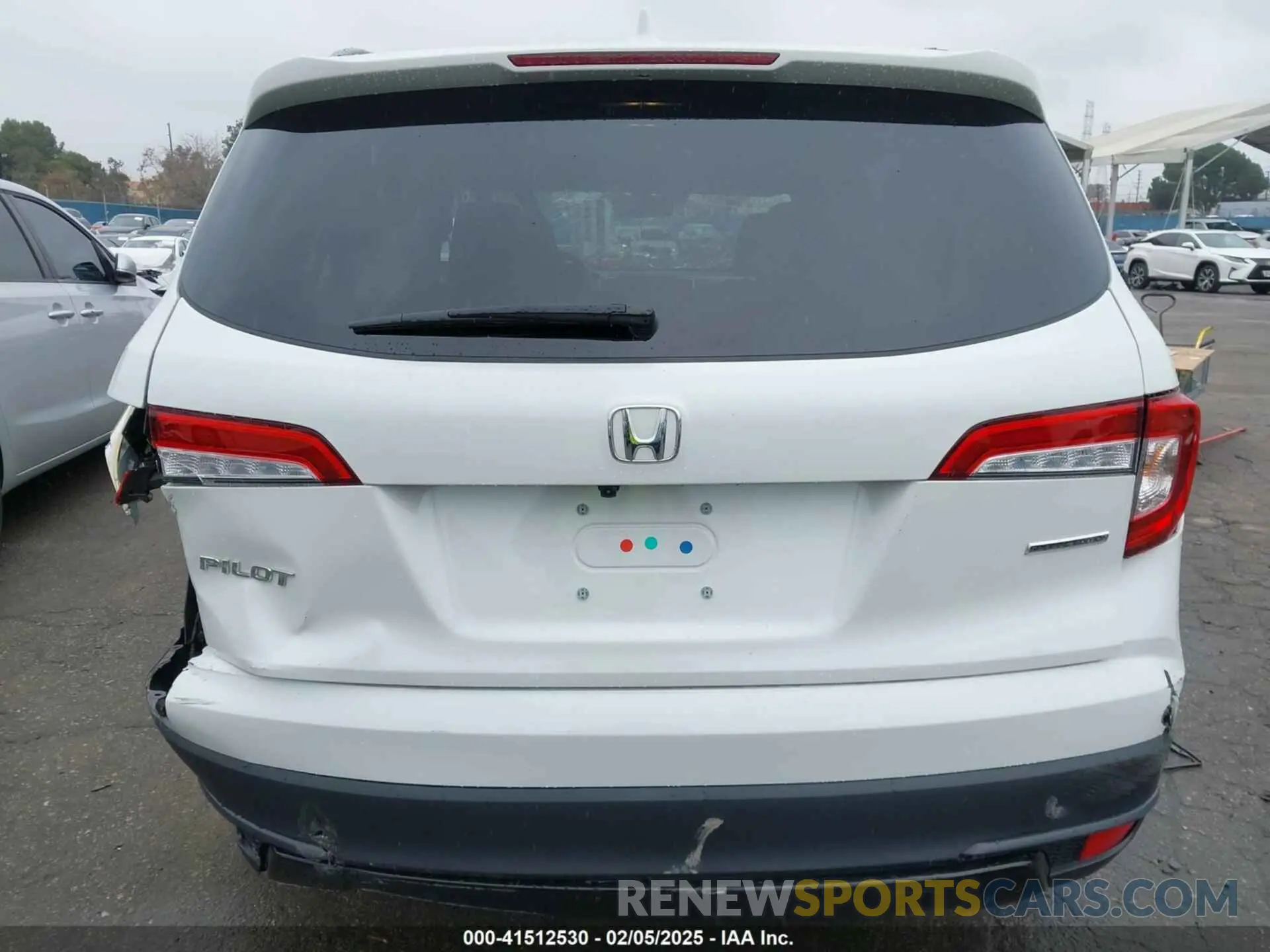 16 fotografías del automóvil dañado 5FNYF5H28MB040600 HONDA PILOT 2021