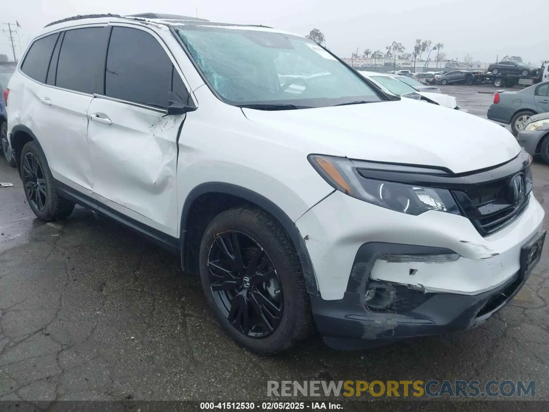 6 fotografías del automóvil dañado 5FNYF5H28MB040600 HONDA PILOT 2021