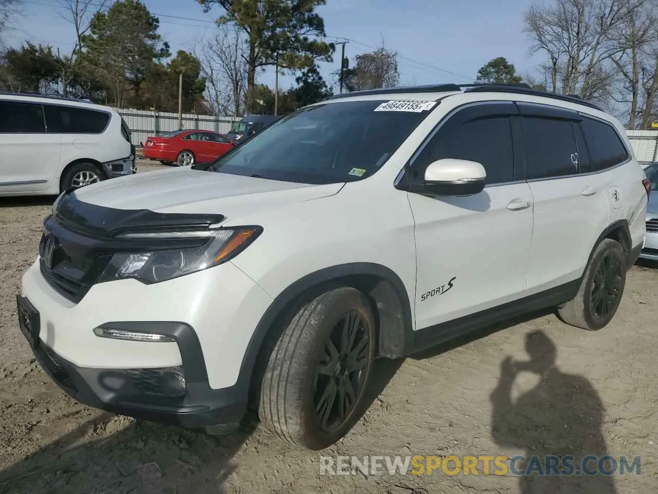 1 fotografías del automóvil dañado 5FNYF5H29MB030190 HONDA PILOT 2021