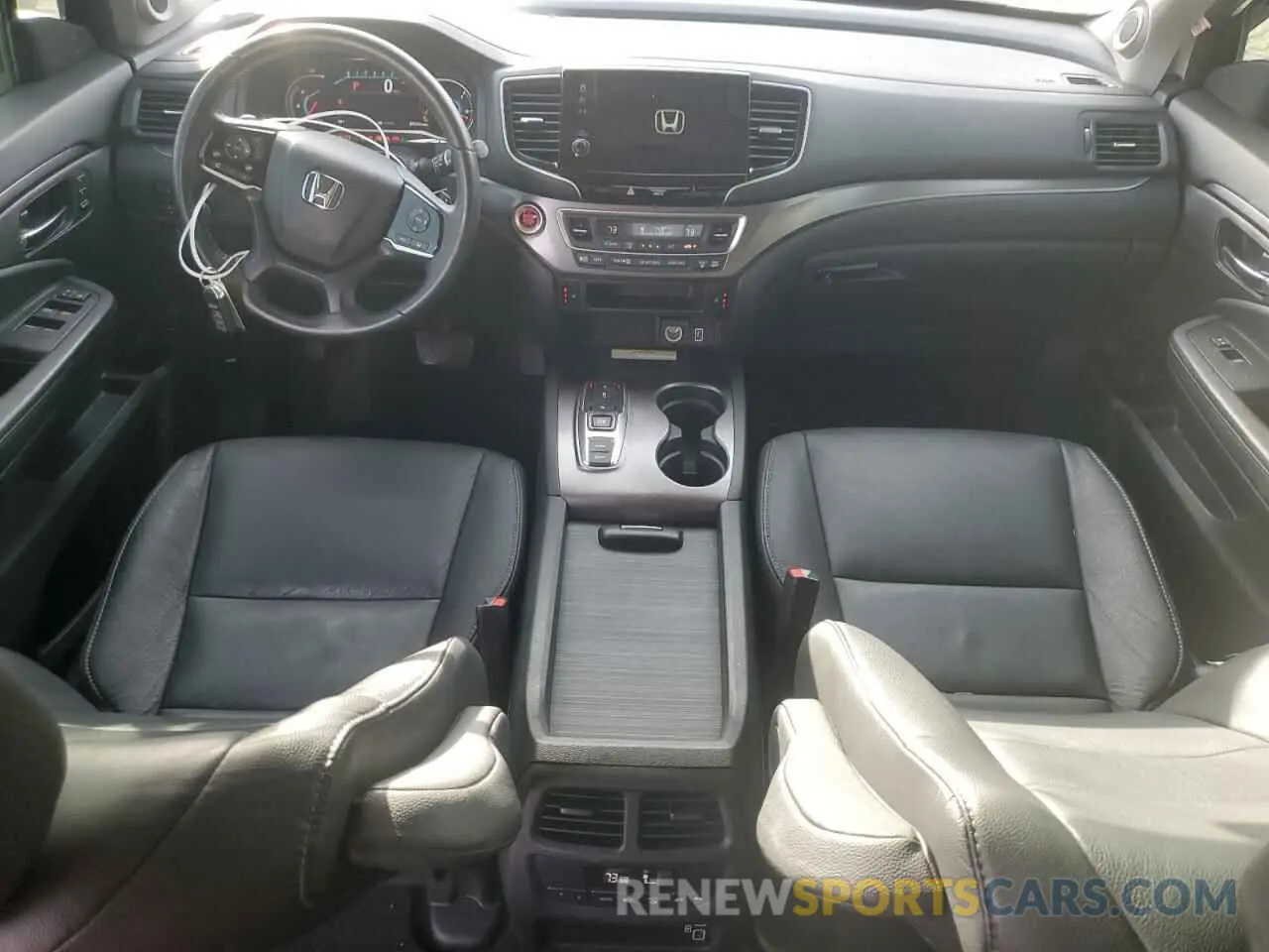 8 fotografías del automóvil dañado 5FNYF5H29MB030190 HONDA PILOT 2021