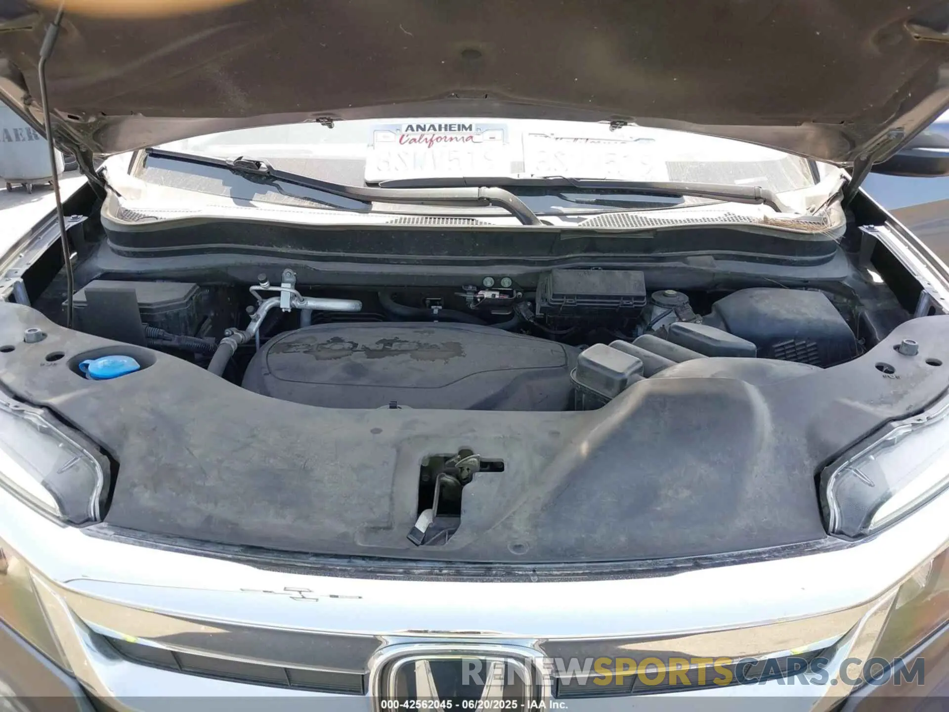 10 fotografías del automóvil dañado 5FNYF5H31MB004675 HONDA PILOT 2021