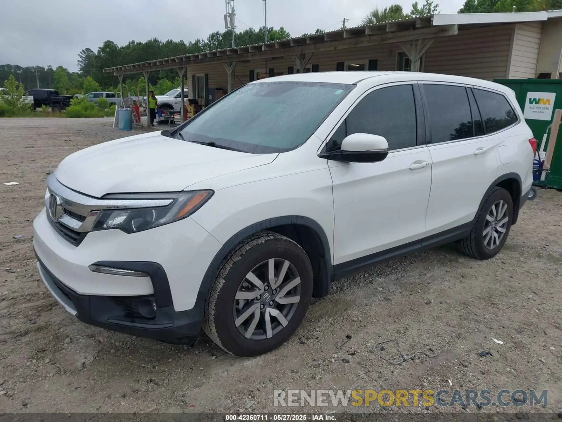 2 fotografías del automóvil dañado 5FNYF5H35MB016697 HONDA PILOT 2021