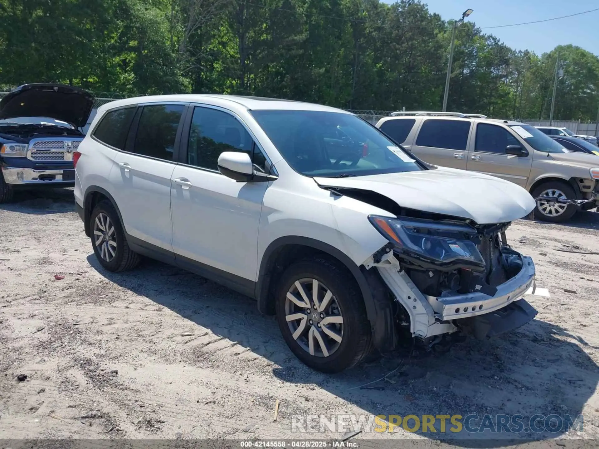 1 fotografías del automóvil dañado 5FNYF5H51MB011949 HONDA PILOT 2021