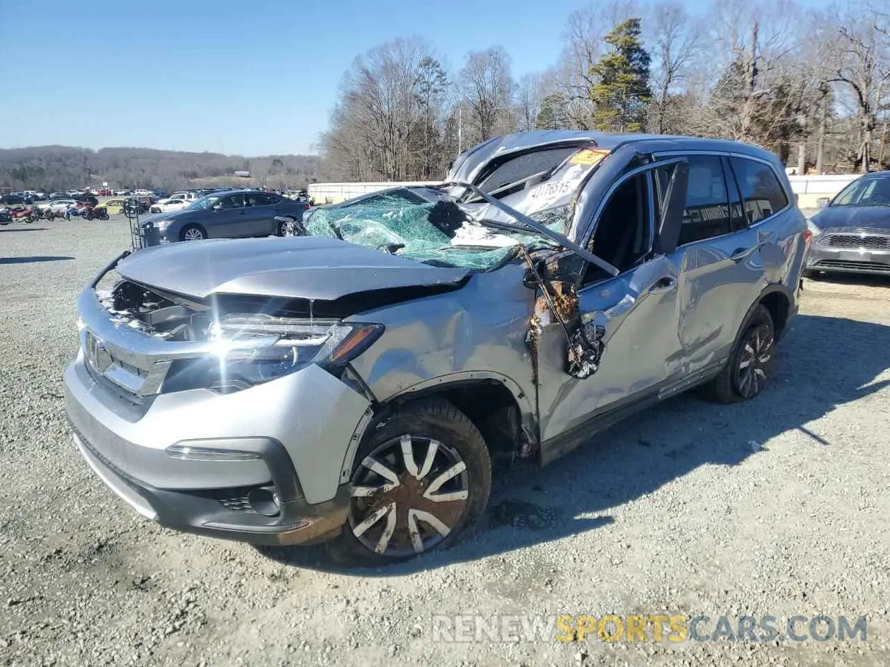 1 fotografías del automóvil dañado 5FNYF5H51MB043199 HONDA PILOT 2021