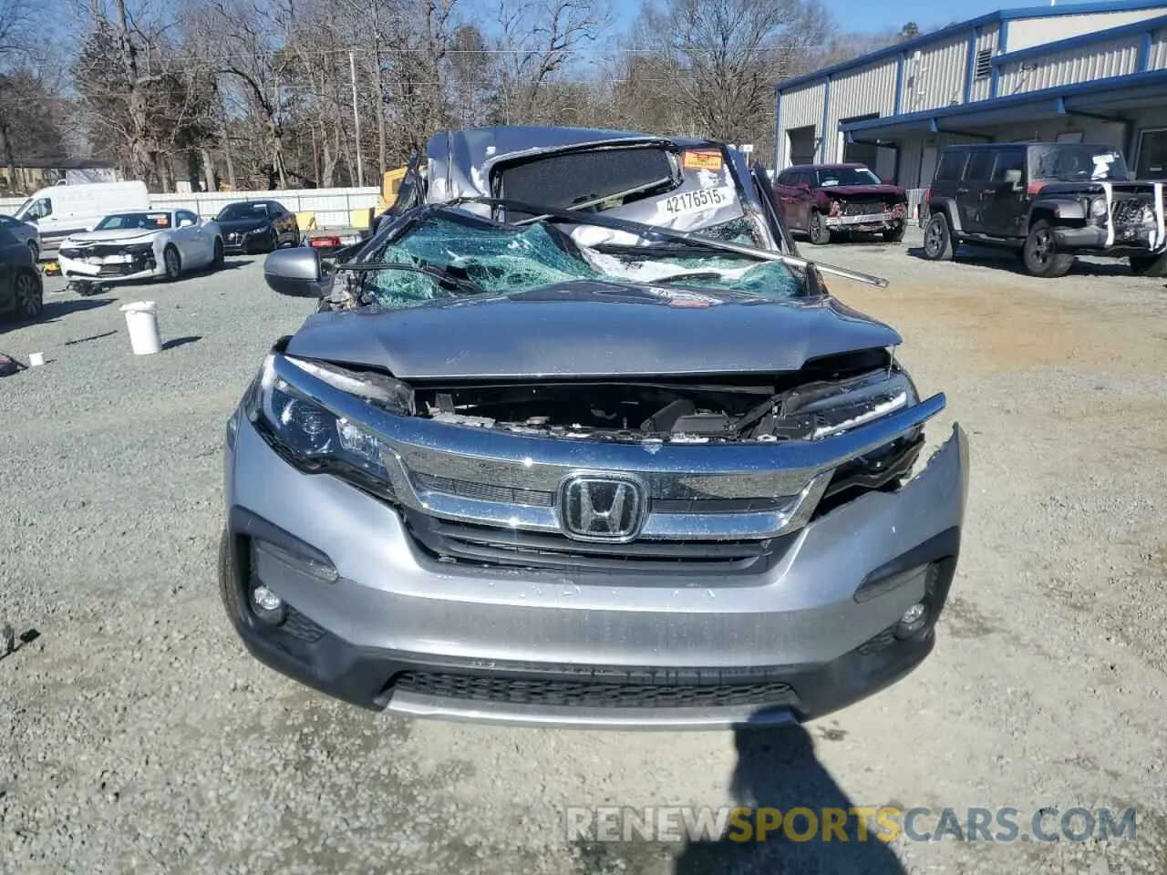 5 fotografías del automóvil dañado 5FNYF5H51MB043199 HONDA PILOT 2021