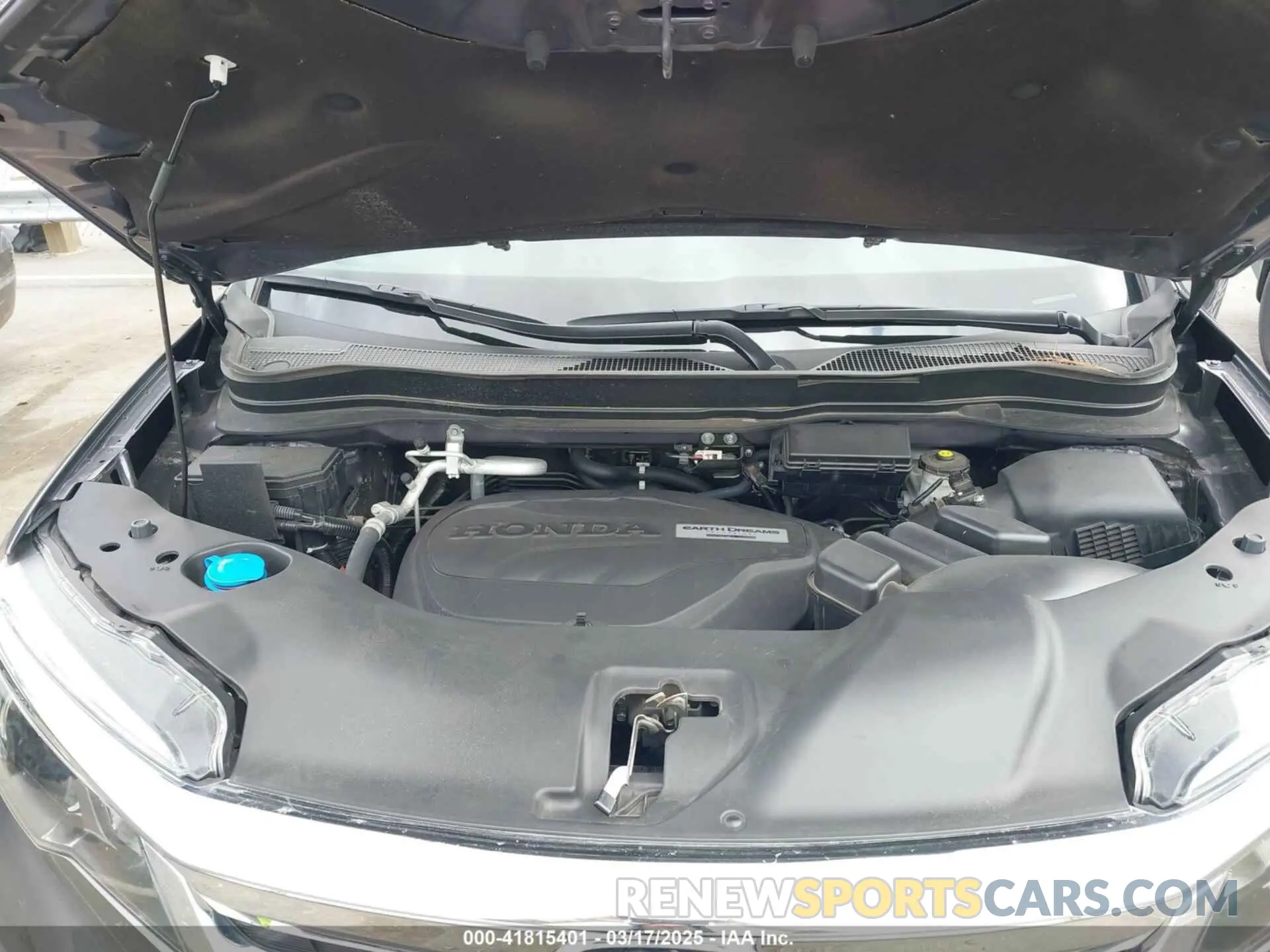 10 fotografías del automóvil dañado 5FNYF5H53MB004212 HONDA PILOT 2021