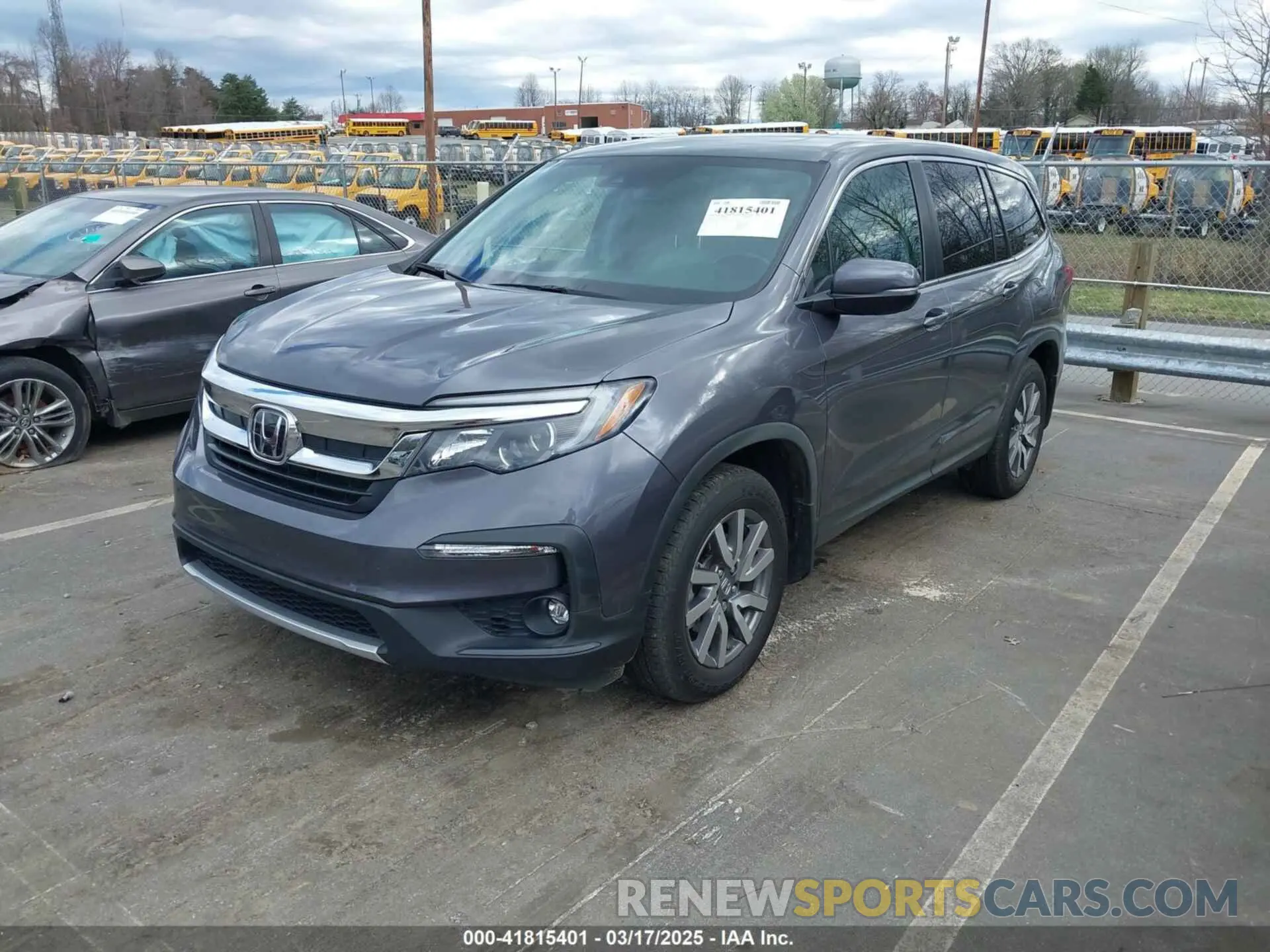 2 fotografías del automóvil dañado 5FNYF5H53MB004212 HONDA PILOT 2021