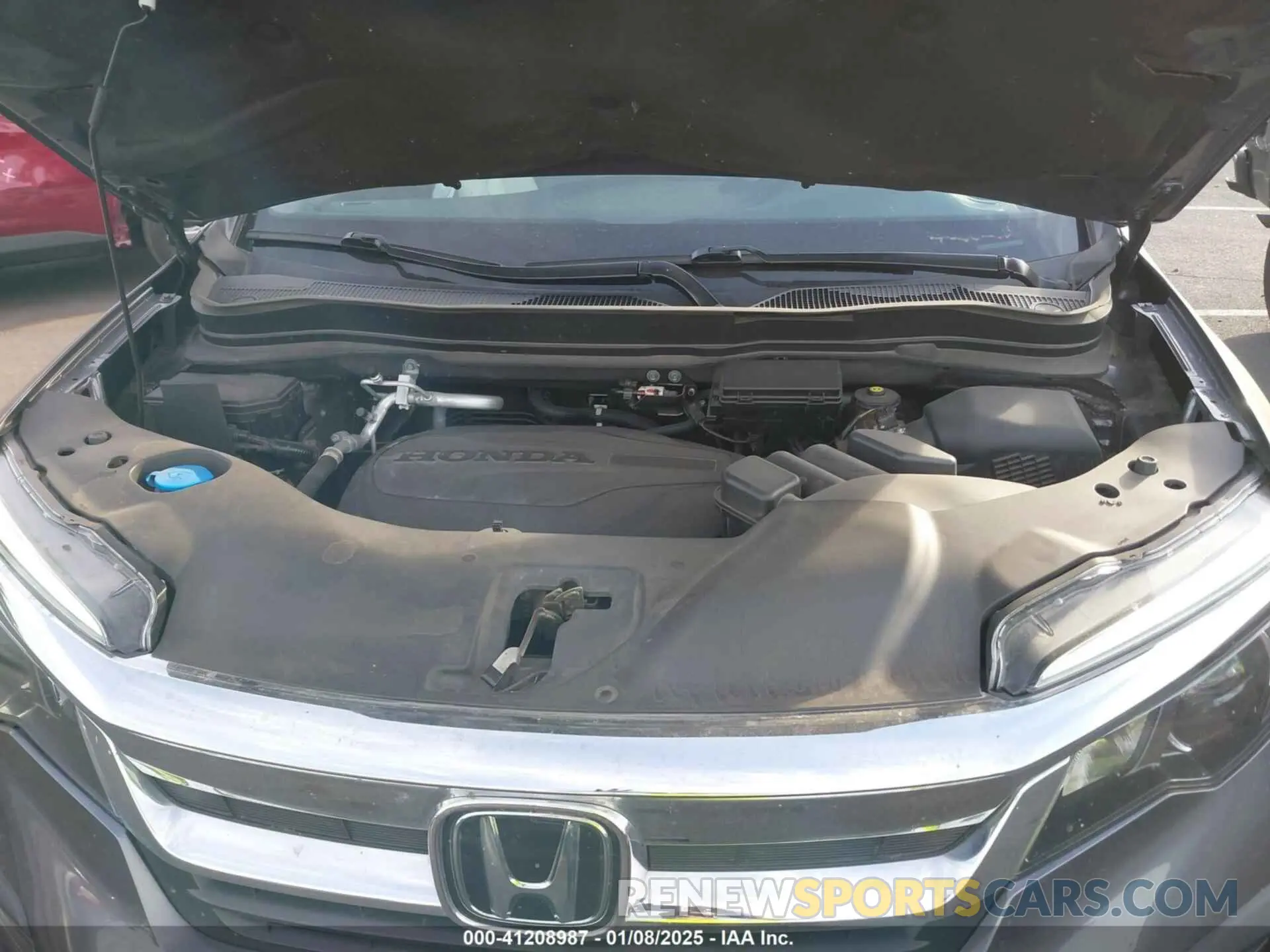 10 fotografías del automóvil dañado 5FNYF5H54MB018846 HONDA PILOT 2021