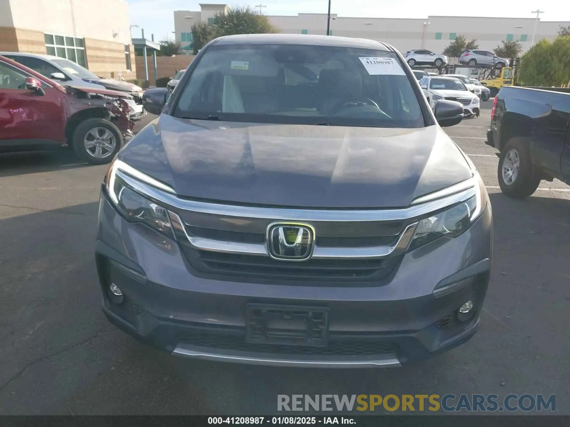 12 fotografías del automóvil dañado 5FNYF5H54MB018846 HONDA PILOT 2021