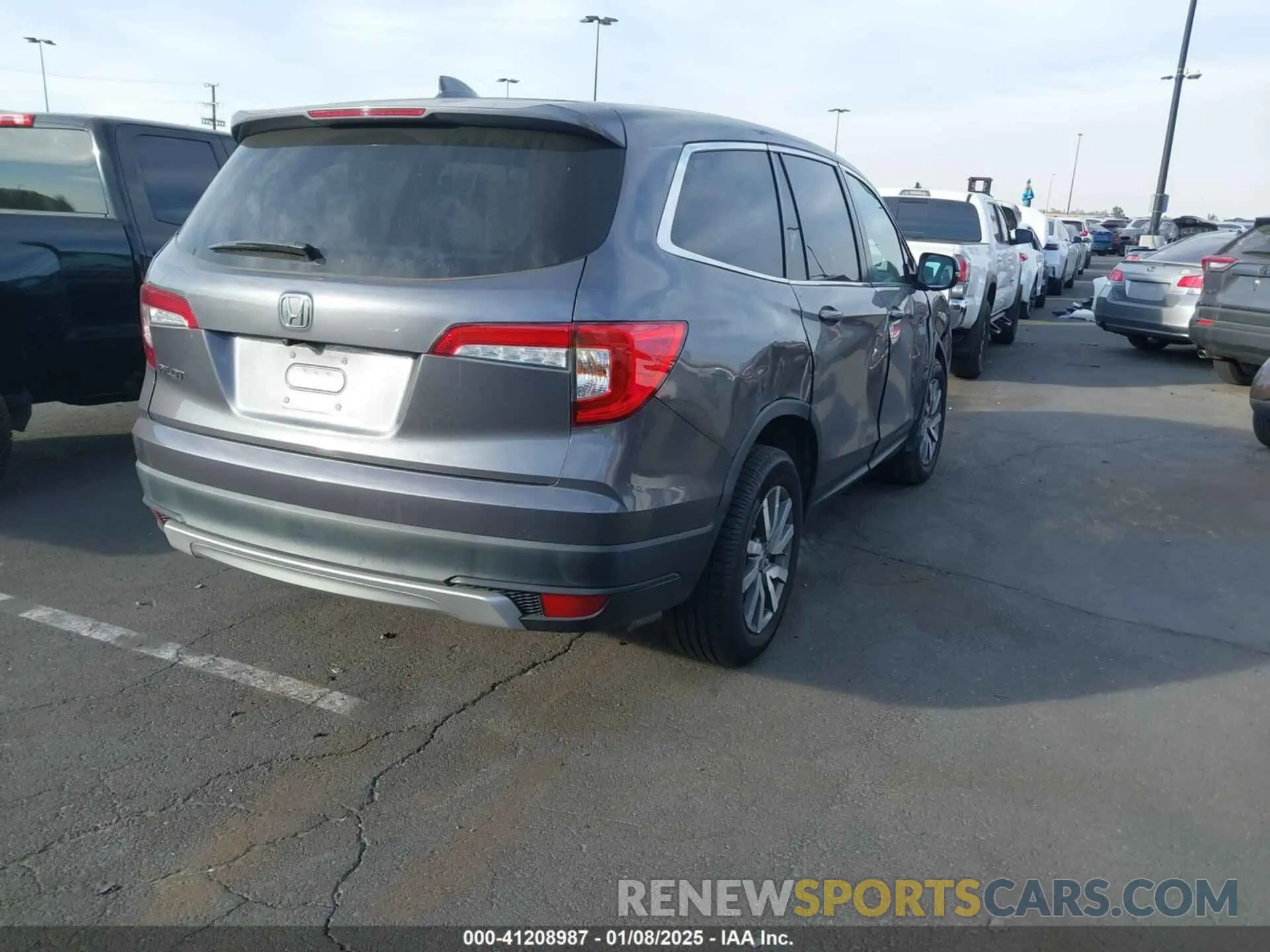 4 fotografías del automóvil dañado 5FNYF5H54MB018846 HONDA PILOT 2021