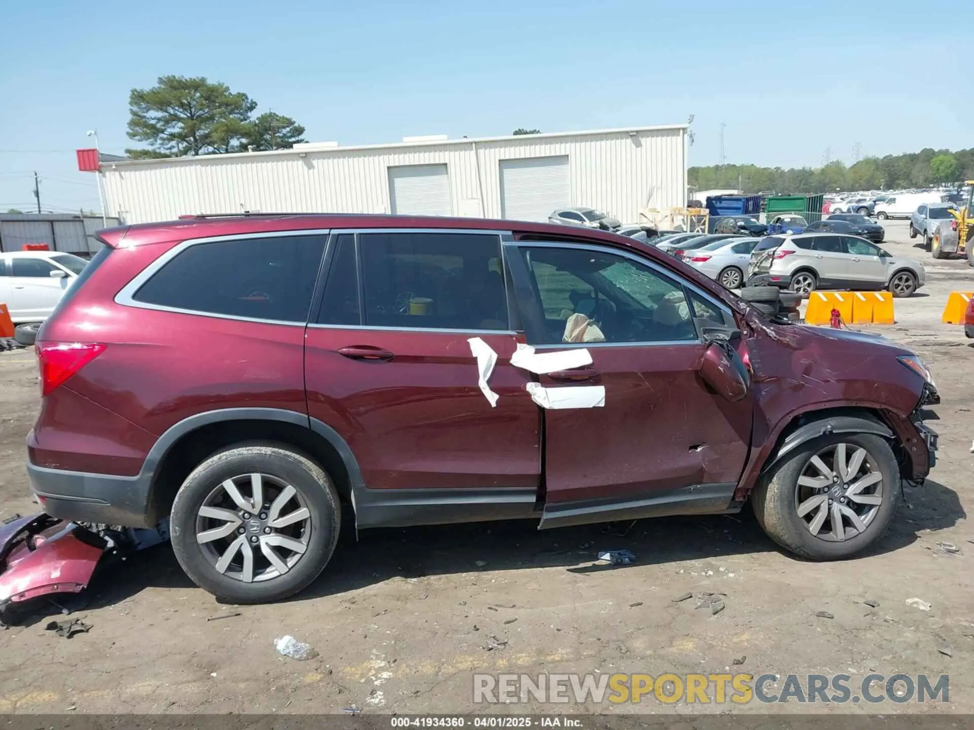 13 fotografías del automóvil dañado 5FNYF5H56MB012112 HONDA PILOT 2021