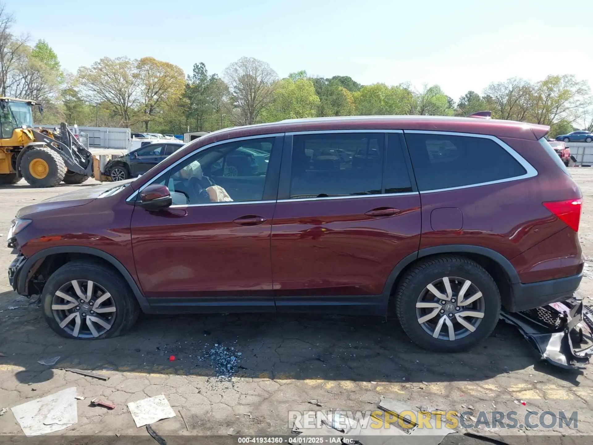 14 fotografías del automóvil dañado 5FNYF5H56MB012112 HONDA PILOT 2021