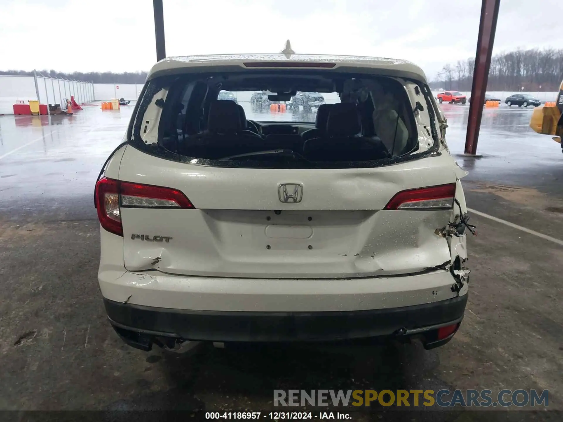 16 fotografías del automóvil dañado 5FNYF5H57MB022843 HONDA PILOT 2021