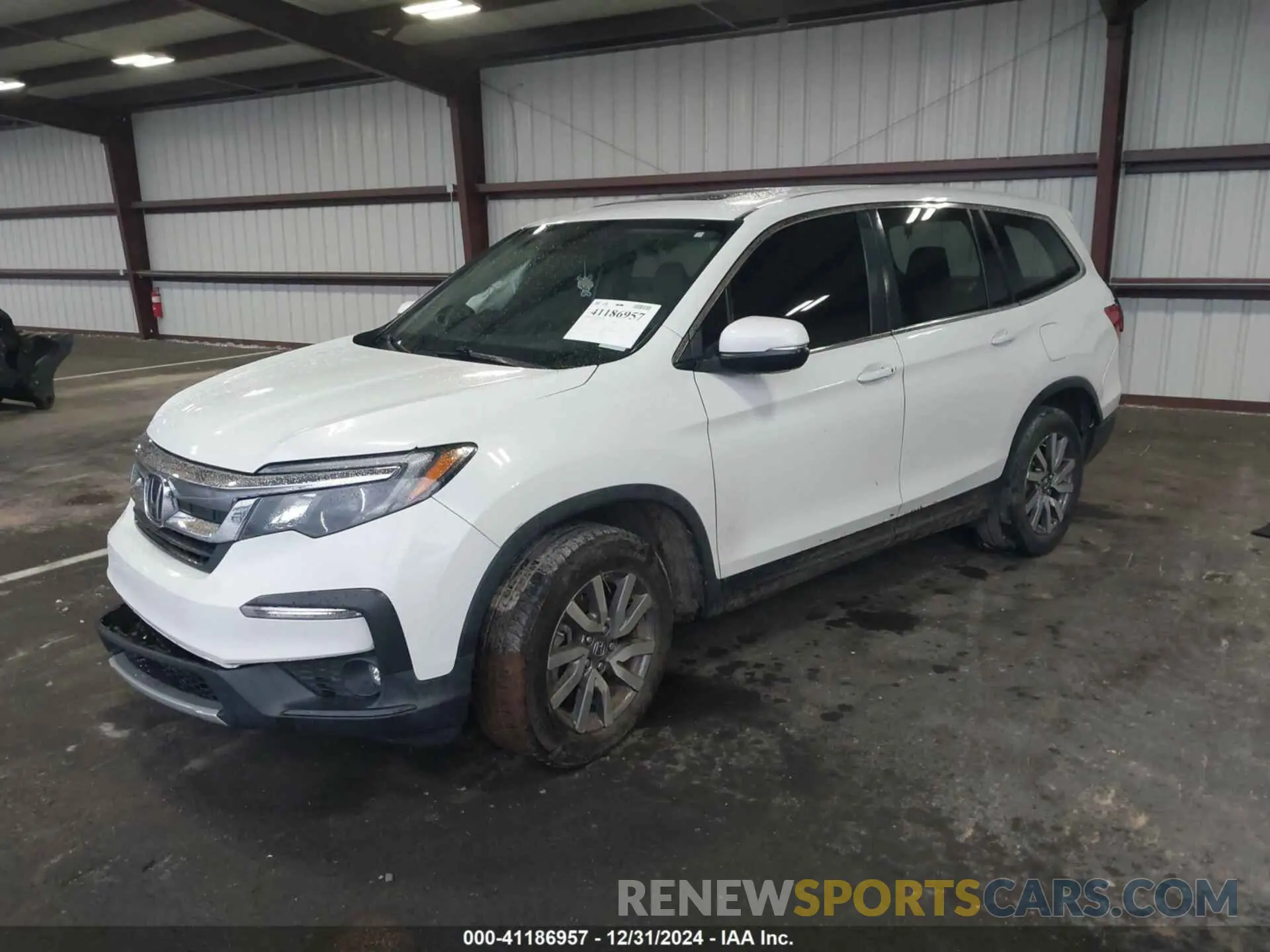 2 fotografías del automóvil dañado 5FNYF5H57MB022843 HONDA PILOT 2021