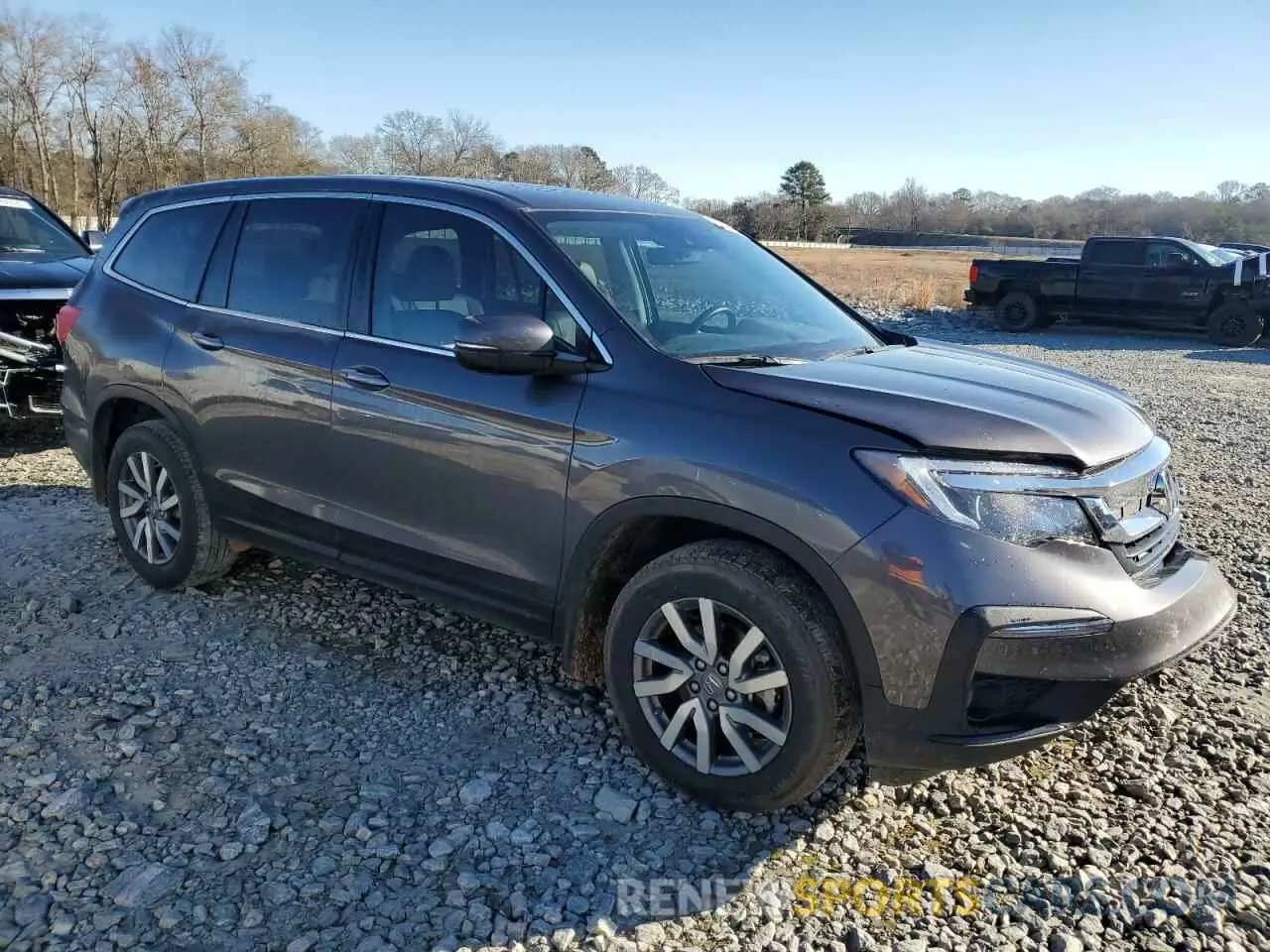 4 fotografías del automóvil dañado 5FNYF5H57MB027475 HONDA PILOT 2021