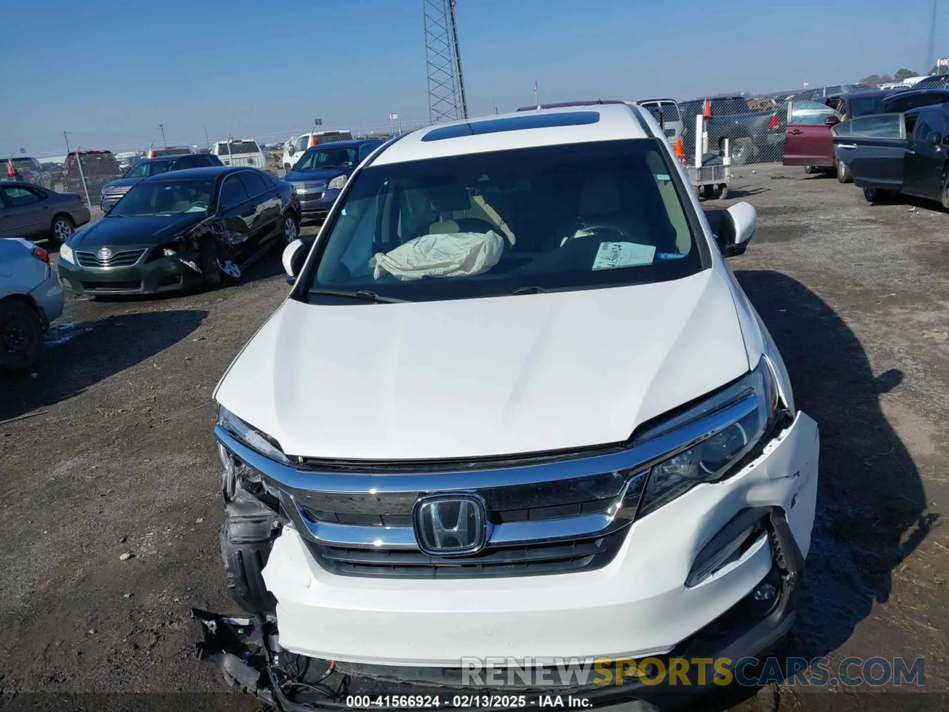 12 fotografías del automóvil dañado 5FNYF5H57MB037861 HONDA PILOT 2021