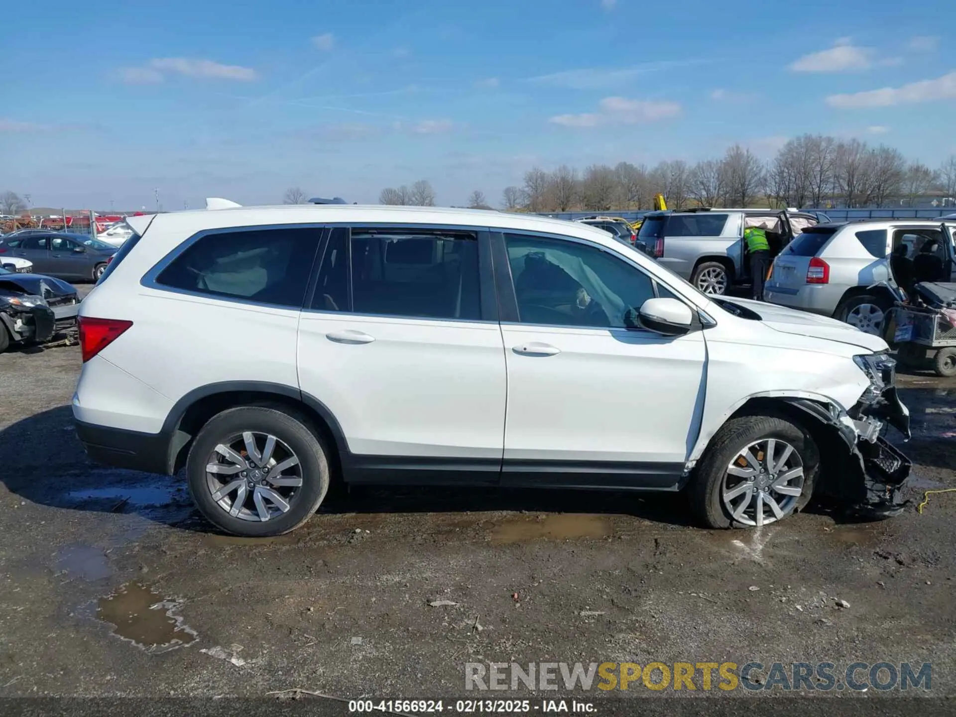 13 fotografías del automóvil dañado 5FNYF5H57MB037861 HONDA PILOT 2021