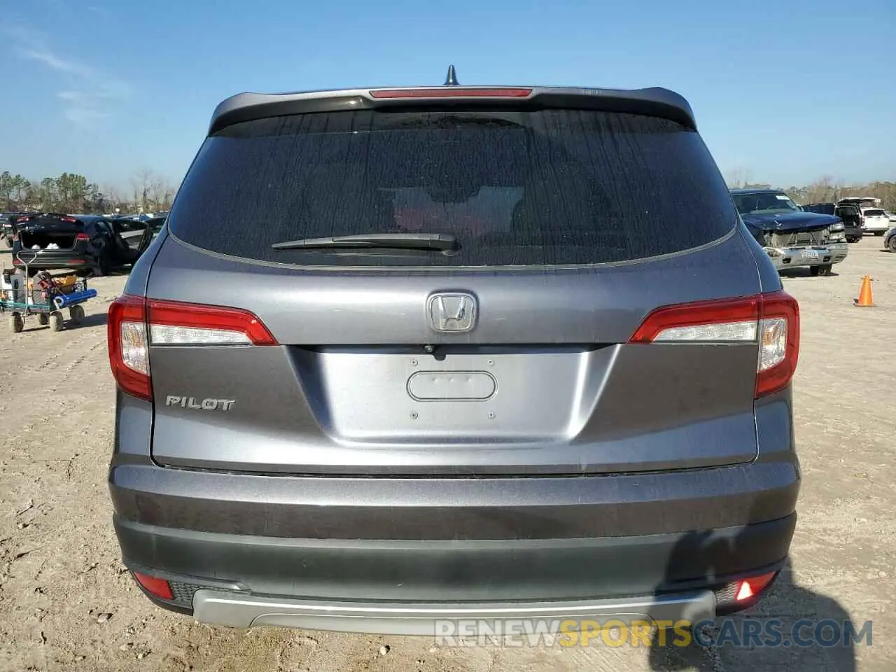 6 fotografías del automóvil dañado 5FNYF5H58MB001760 HONDA PILOT 2021