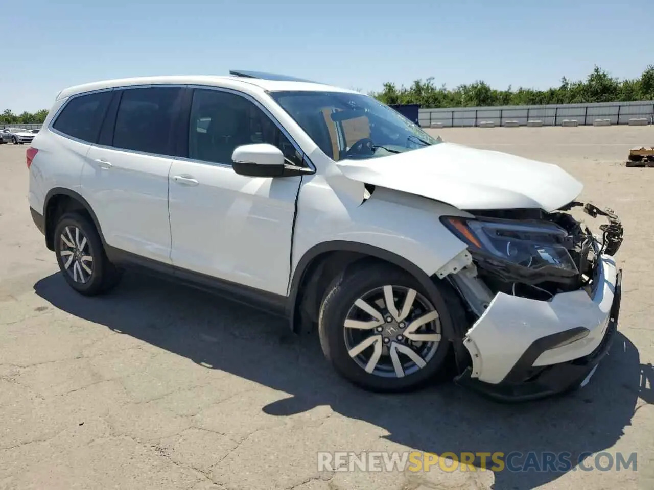 4 fotografías del automóvil dañado 5FNYF5H58MB015609 HONDA PILOT 2021