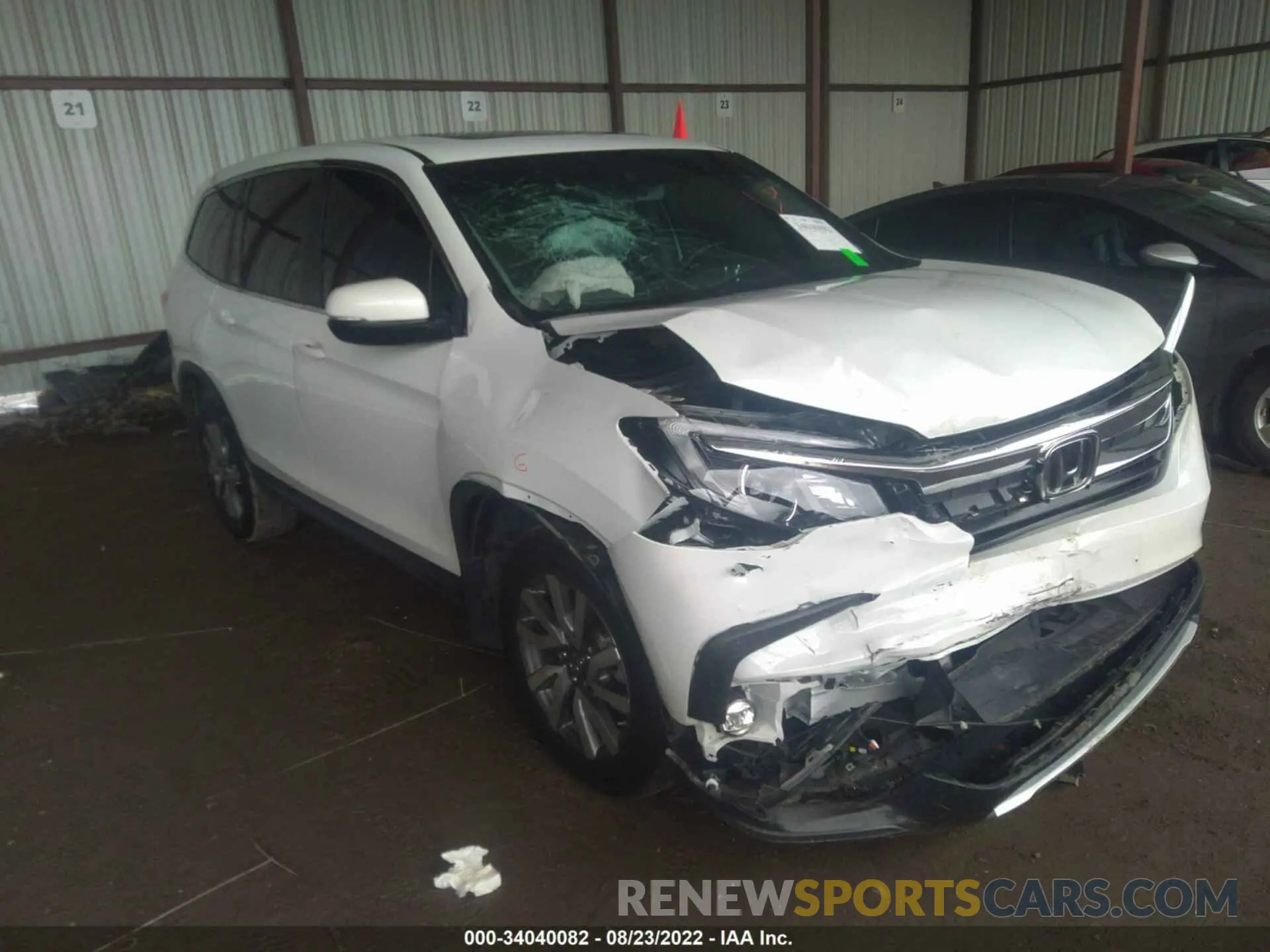 1 fotografías del automóvil dañado 5FNYF5H58MB025685 HONDA PILOT 2021
