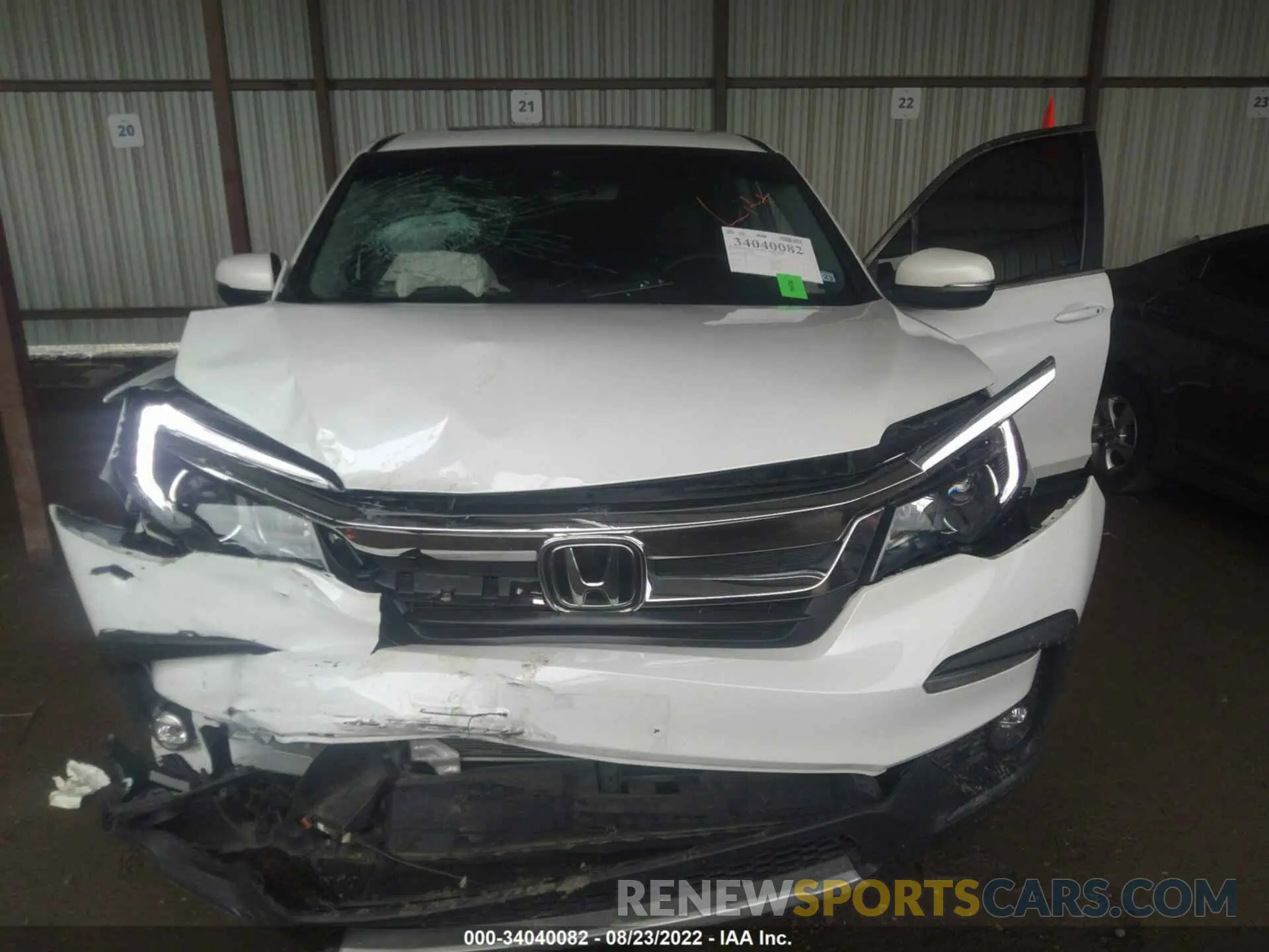 6 fotografías del automóvil dañado 5FNYF5H58MB025685 HONDA PILOT 2021