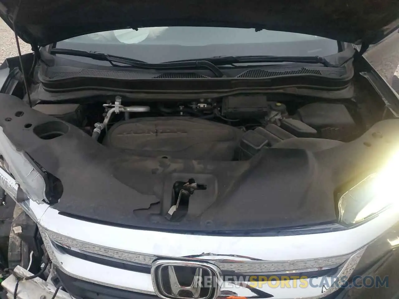 12 fotografías del automóvil dañado 5FNYF5H58MB047296 HONDA PILOT 2021